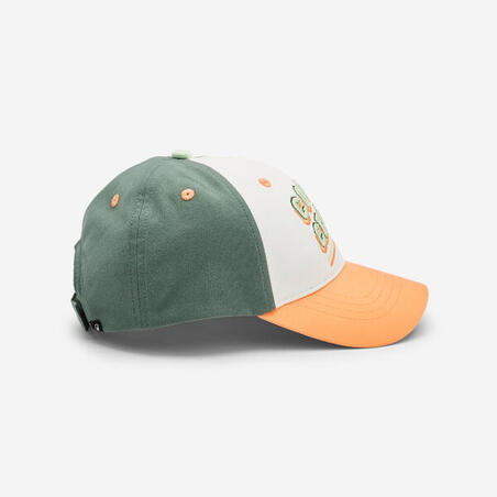 Кепка дитяча регульована біла/зелена/помаранчева