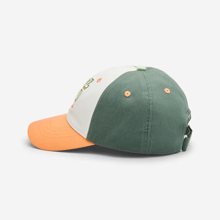 Кепка дитяча регульована біла/зелена/помаранчева