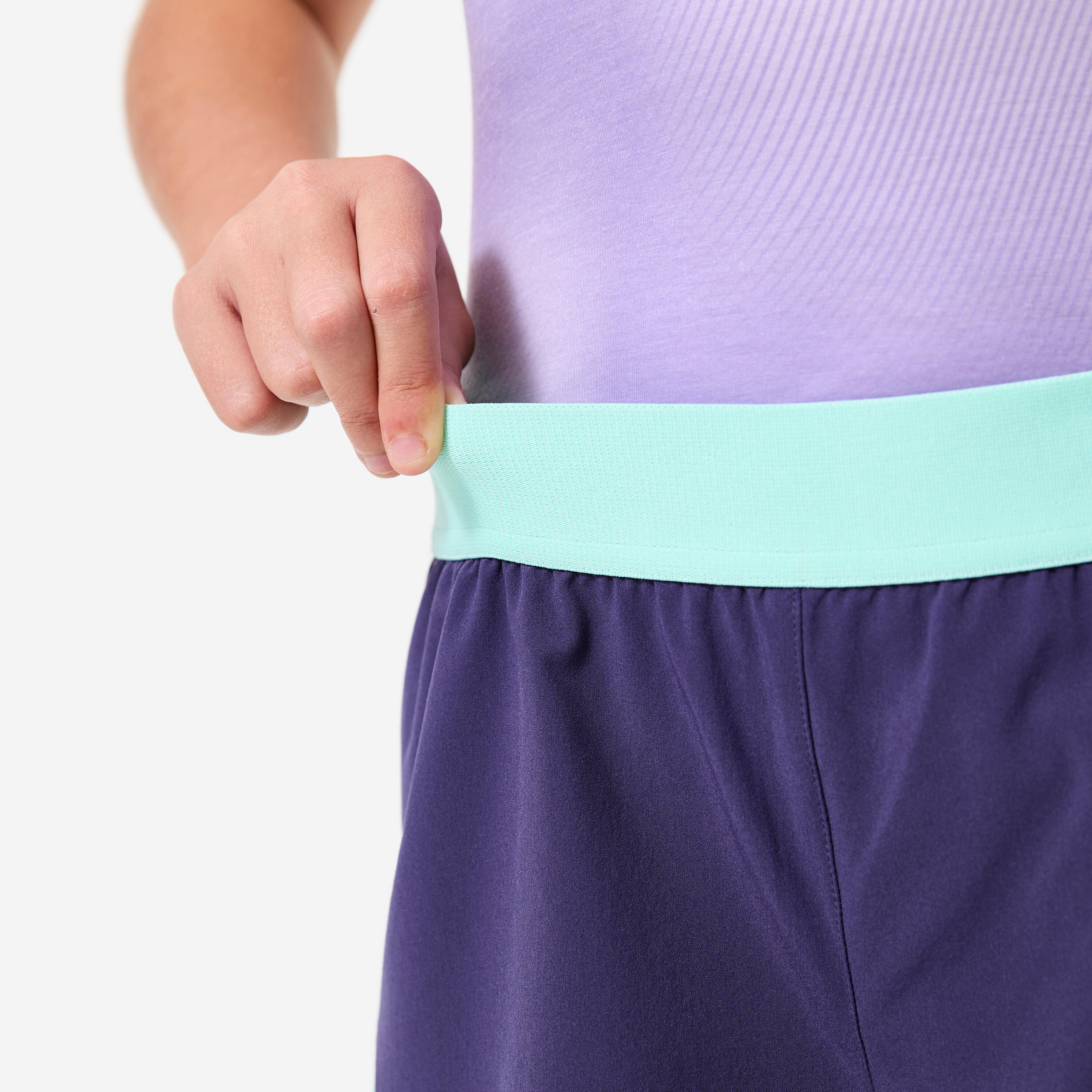 Kids’ Breathable 2-in-1 Multisport Shorts - DOMYOS