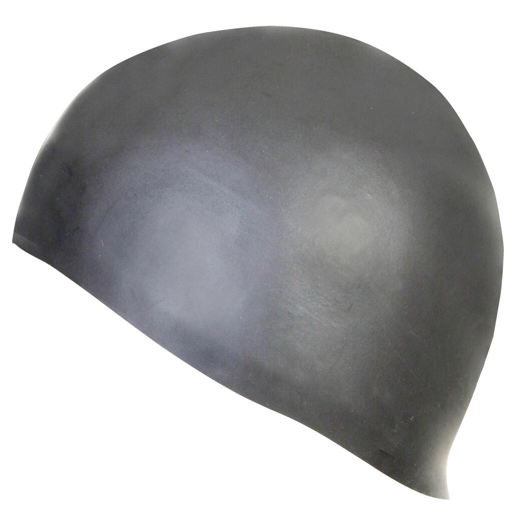 Bonnet de Bain en Silicone Fin - Taille Unique - Gris