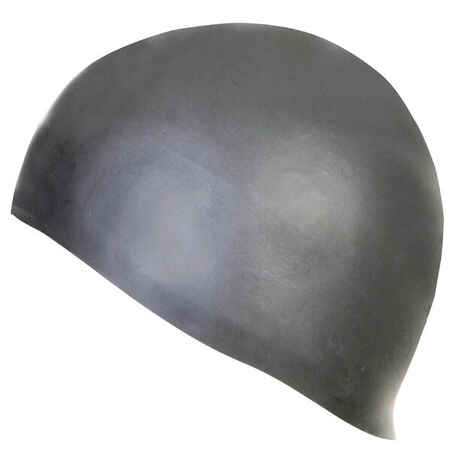 Thin silicone swim cap - One size - grey