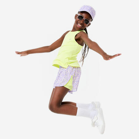 Майка спортивна для дівчат неоново-жовта