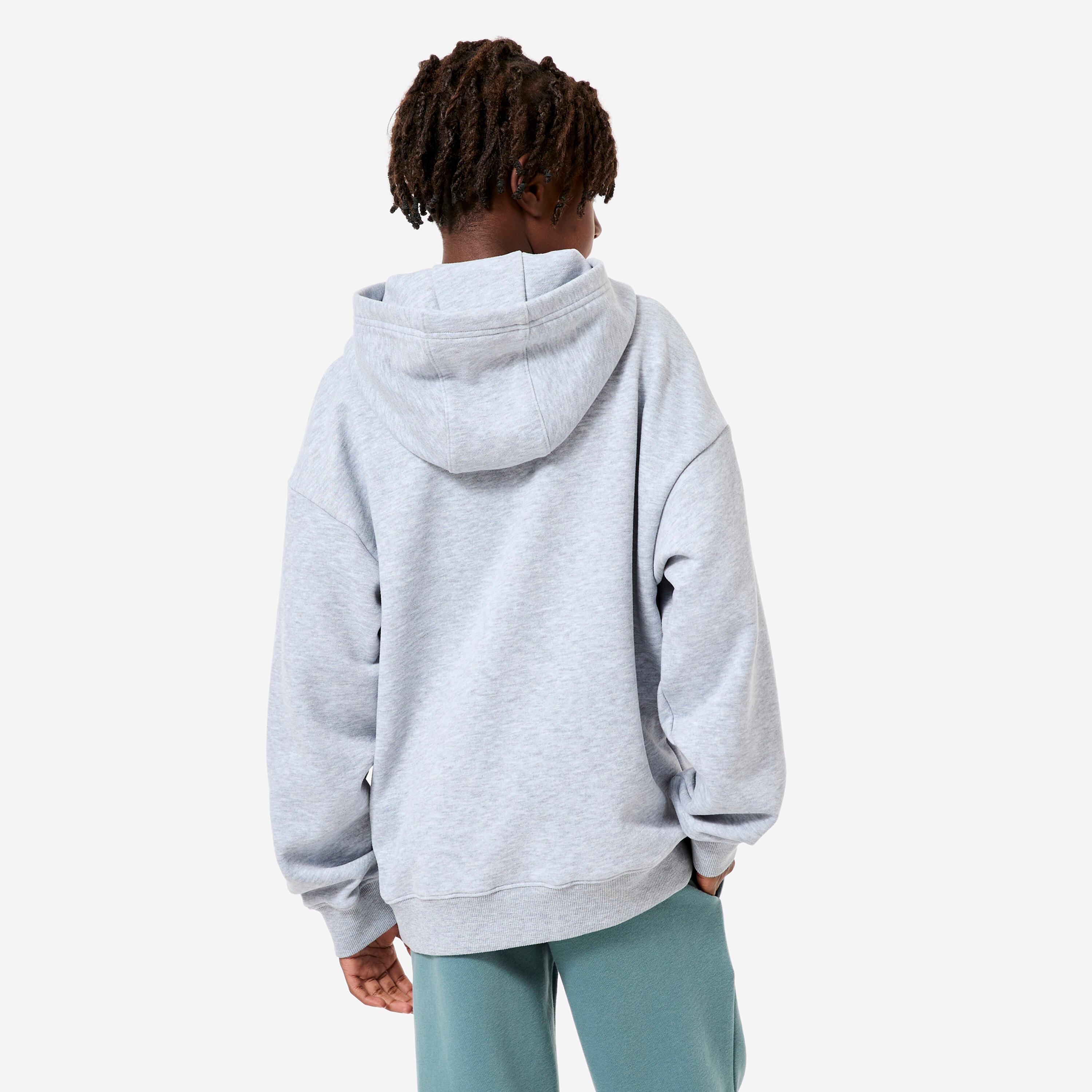 Oversize-Hoodie für Kinder, grau 4/9