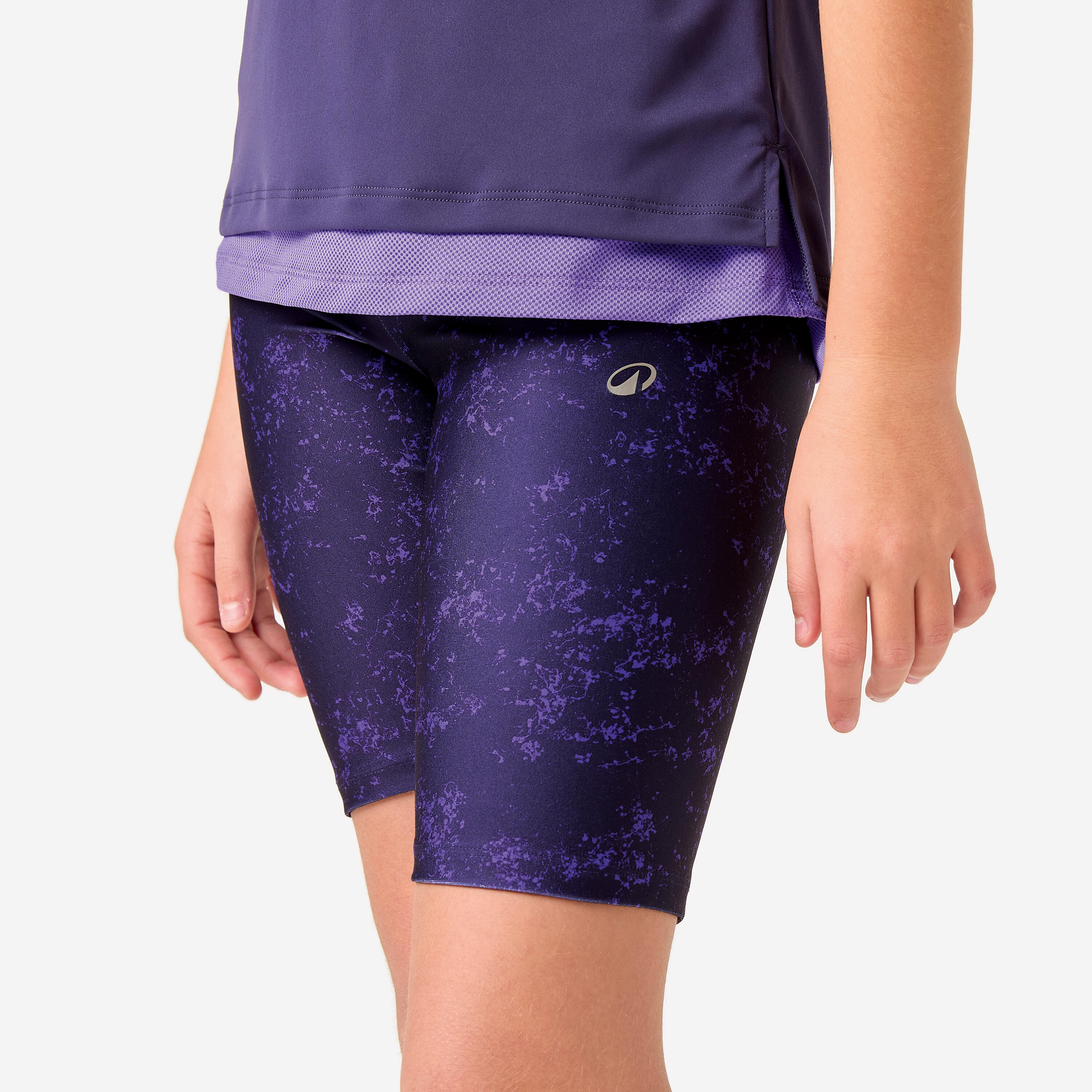 Cycliste opaque et respirant fille, prune 5/9