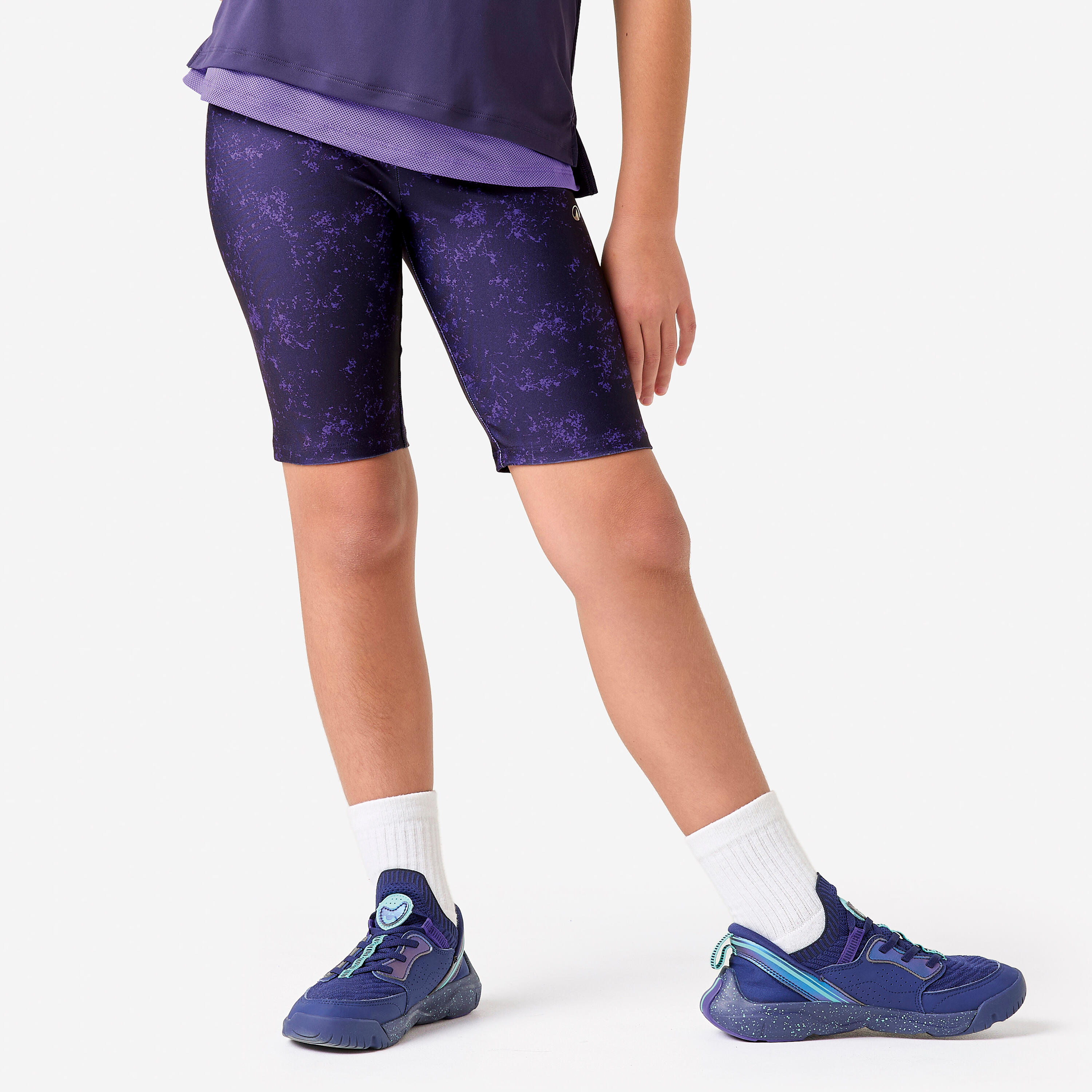 Decathlon UK Decathlon Girls' Opaque Breathable Cycle Shorts - Plum | FREE Click & Collect at Stores and Asda. 365 Days return available.