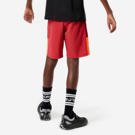 Шорти спортивні дитячі бордовічервоні/помаранчеві