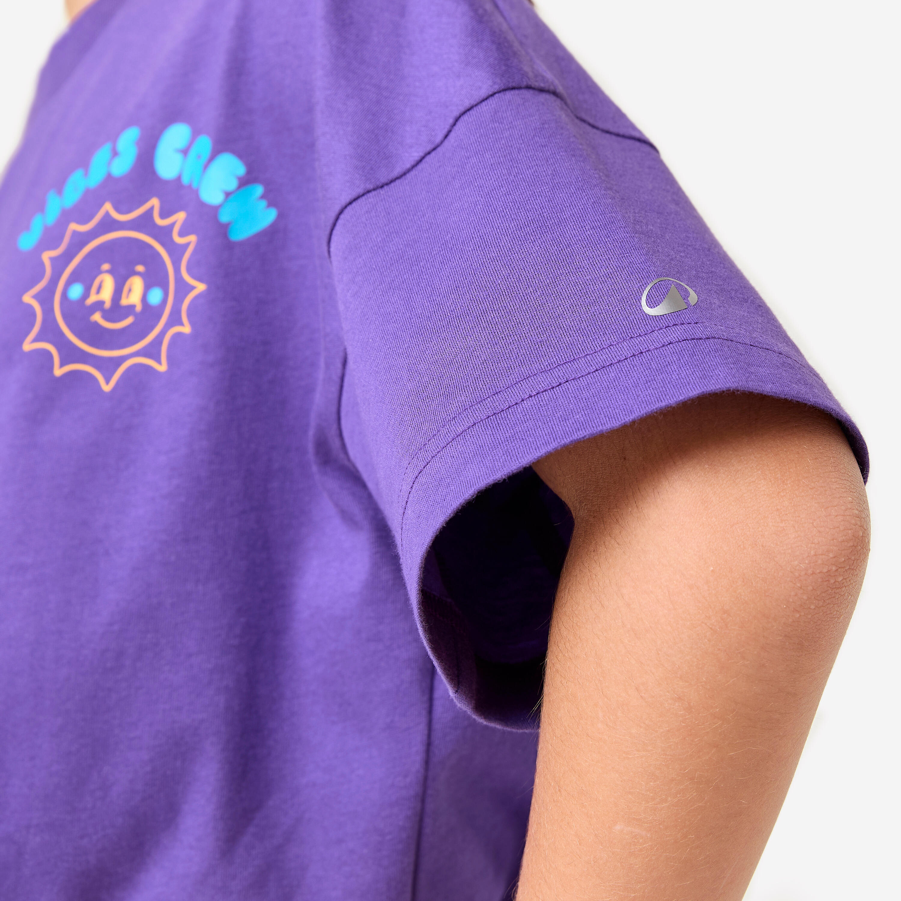 Tee-shirt oversize fille, violet foncé 6/11
