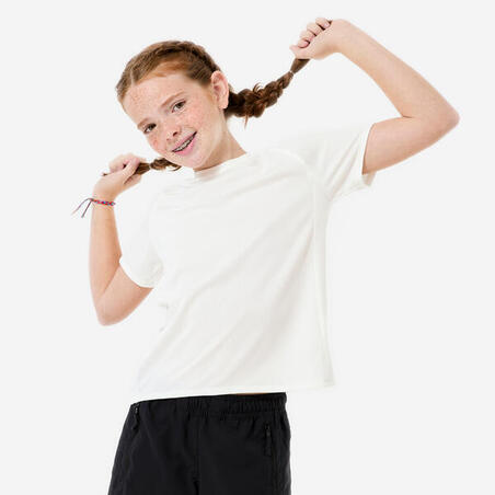 Футболка спортивна дитяча для дівчат/хлопців біла