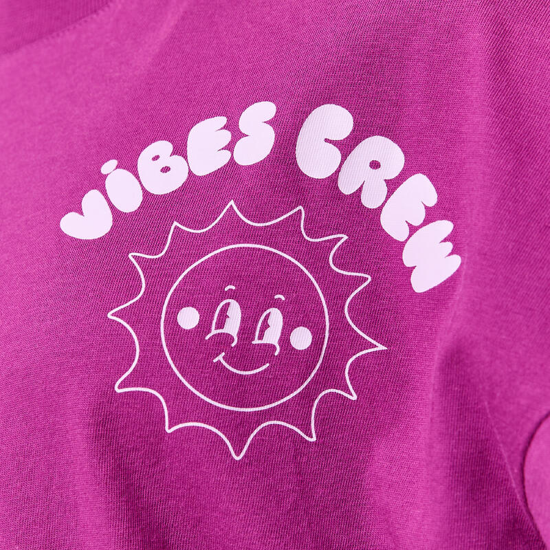 Tricou oversize, mov roz, fete