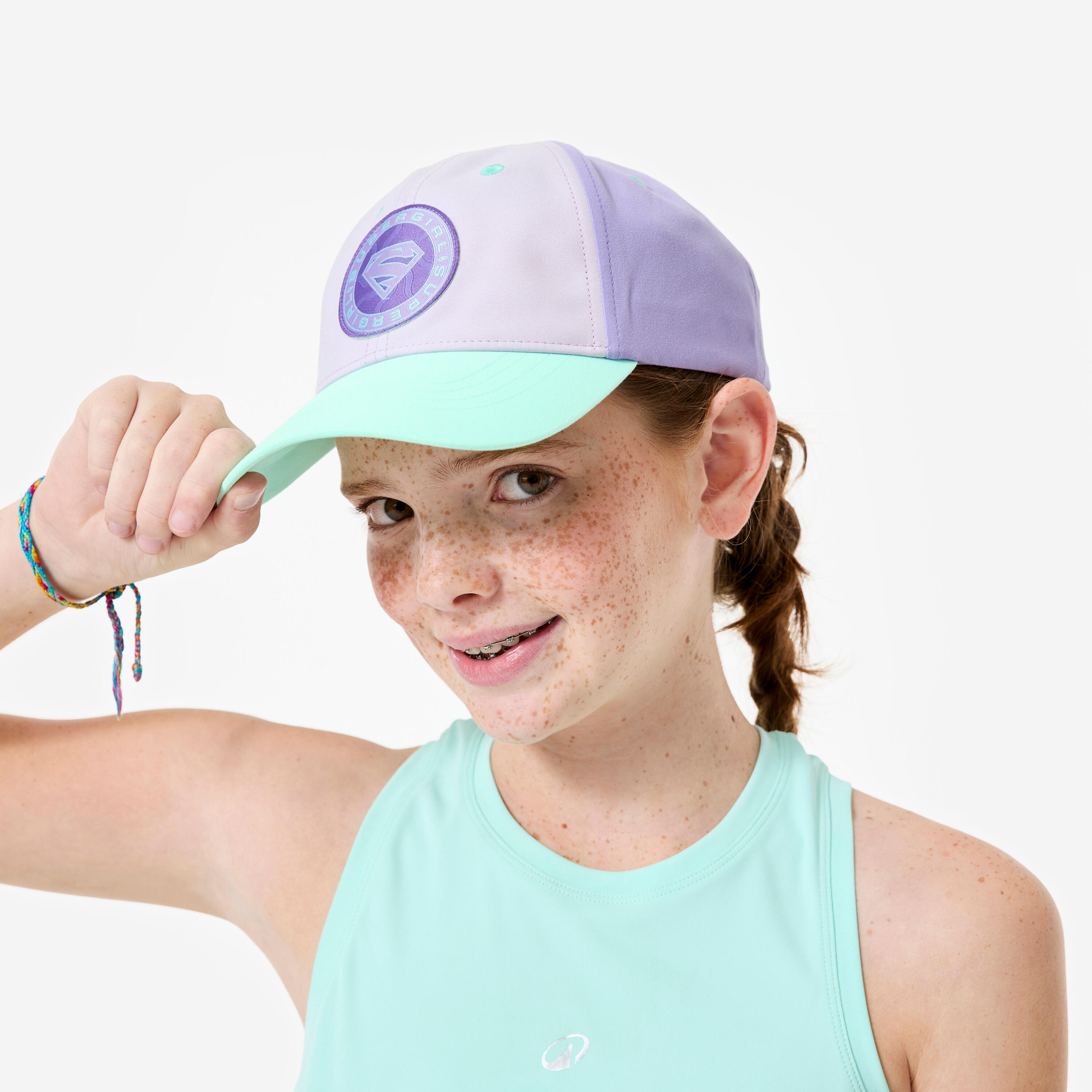 Boné Educação Física Menina Supergirl Violeta/Lavanda 2/7
