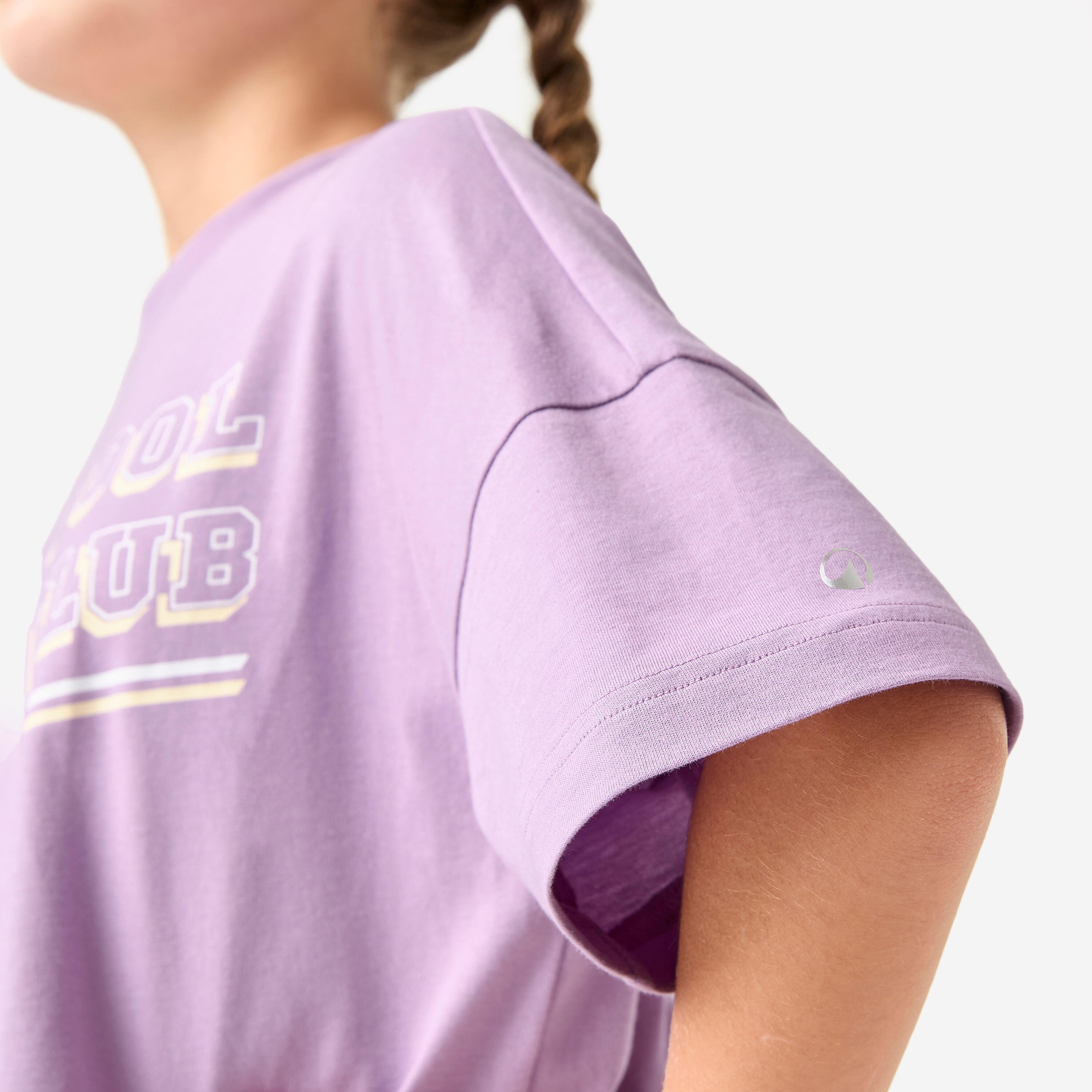 Tee-shirt oversize fille, violet clair 6/7
