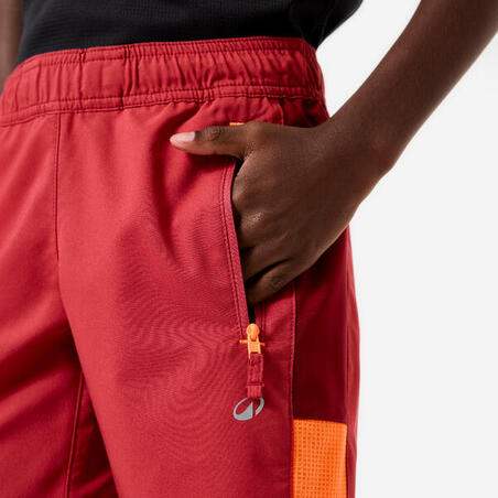 Шорти спортивні дитячі бордовічервоні/помаранчеві