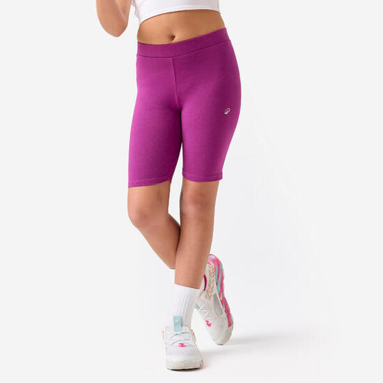 Cycliste multisport coton fille, violet