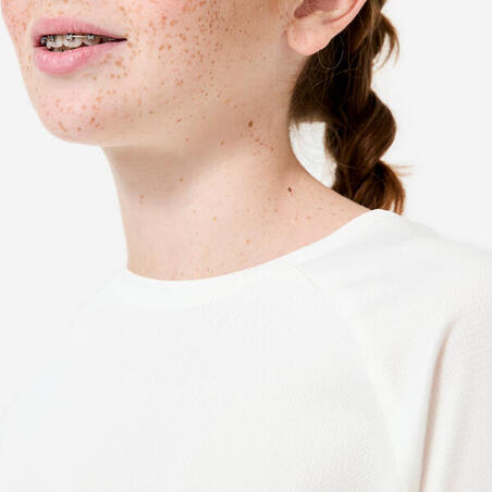 Футболка спортивна дитяча для дівчат/хлопців біла