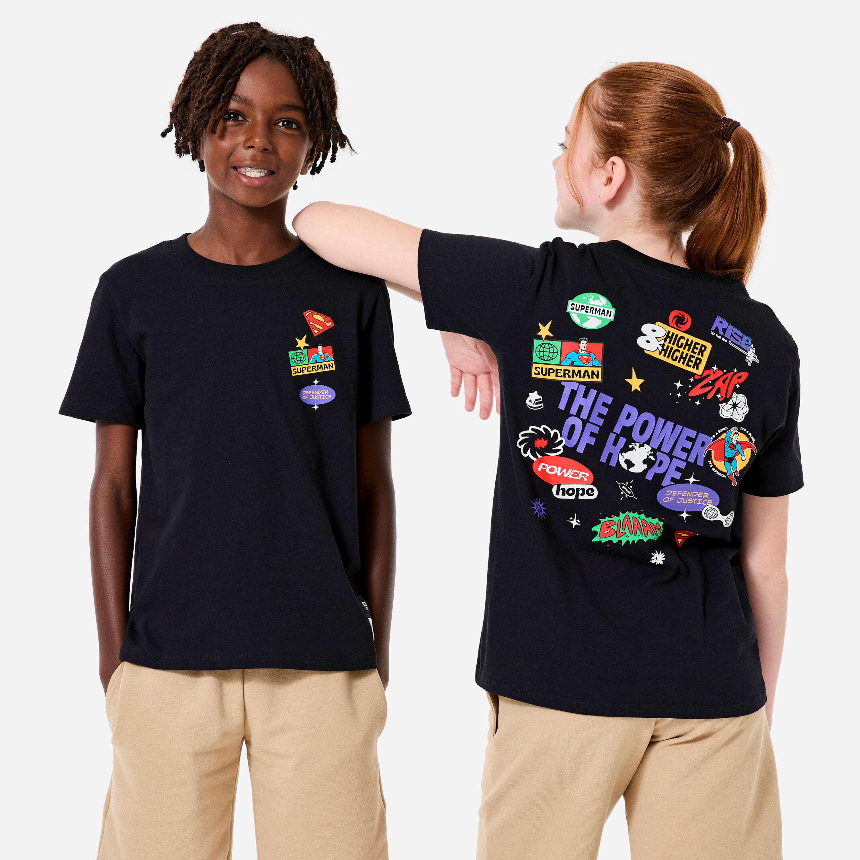  Superman コンプレッションTシャツ ブラック So Superman コンプレッションTシャツ ブラック So Kids' T-Shirt