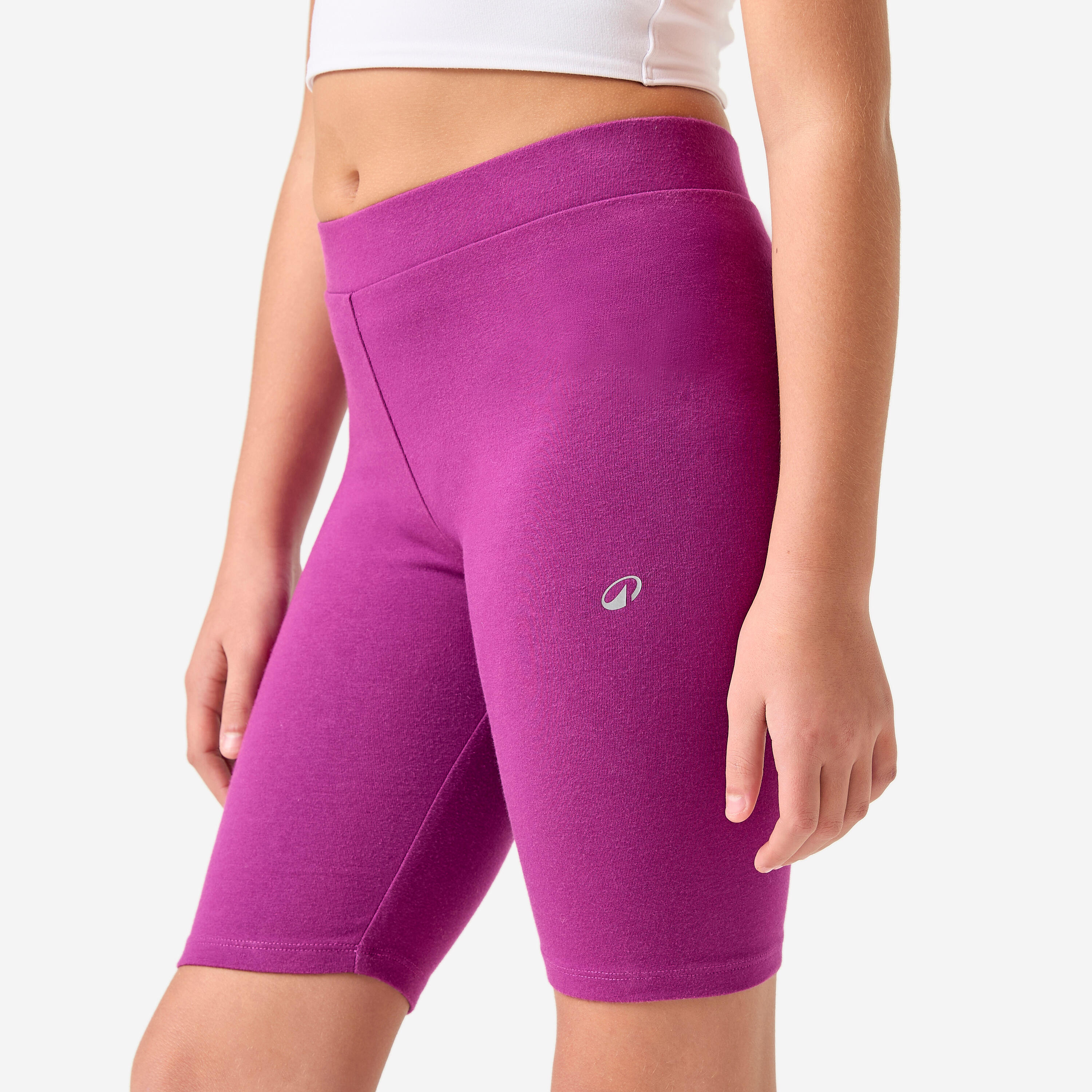 Mallas Ciclistas Múltiples Deportes Niña Violeta Algodón 5/9