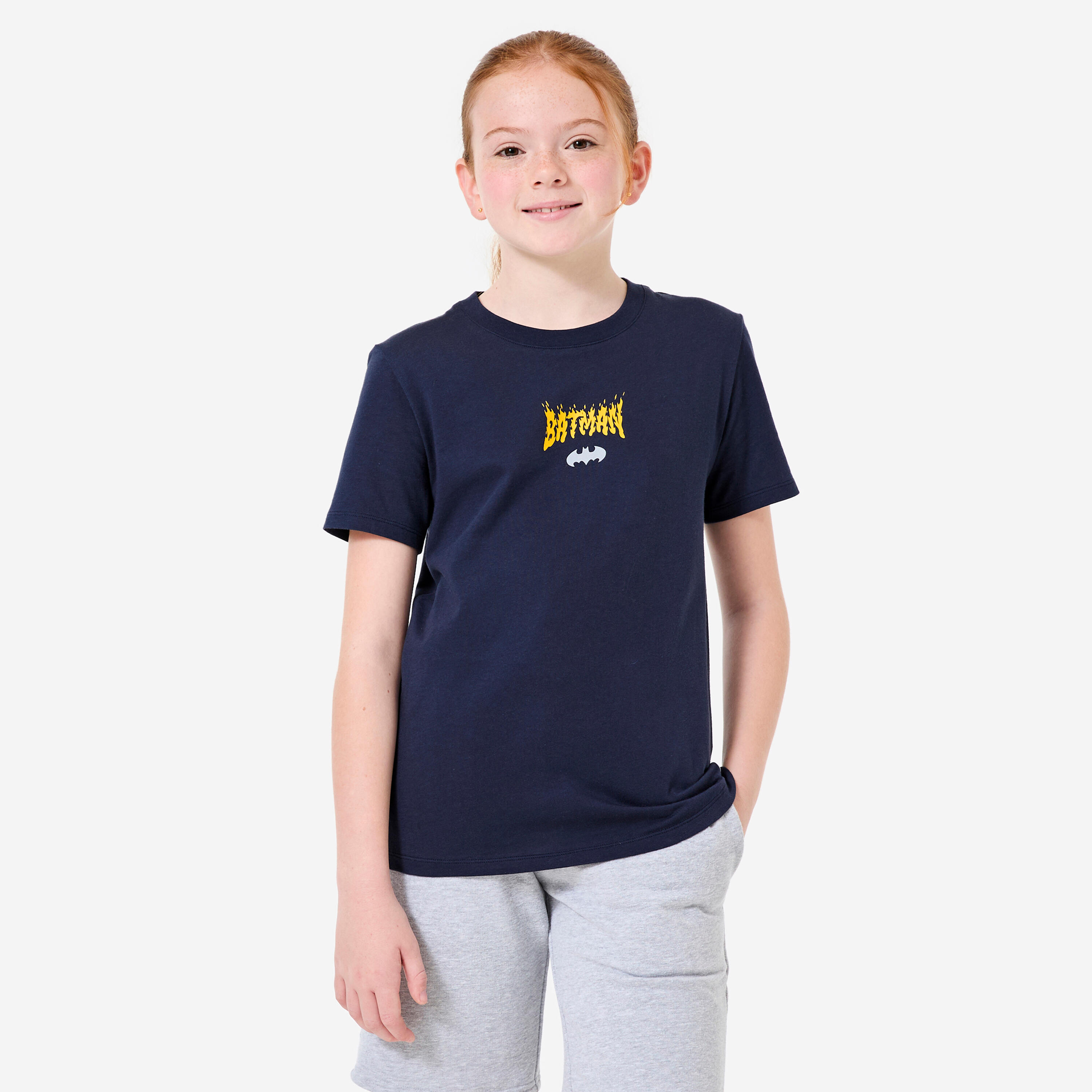 Kids' Batman T-Shirt - Dark Blue - DECATHLON