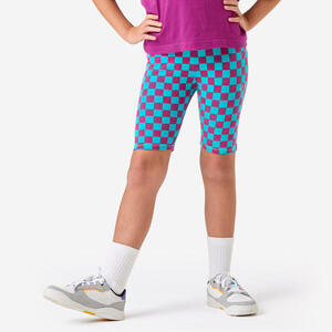 Mallas Ciclistas Múltiples Deportes Niña Estampado Multicolor Algodón