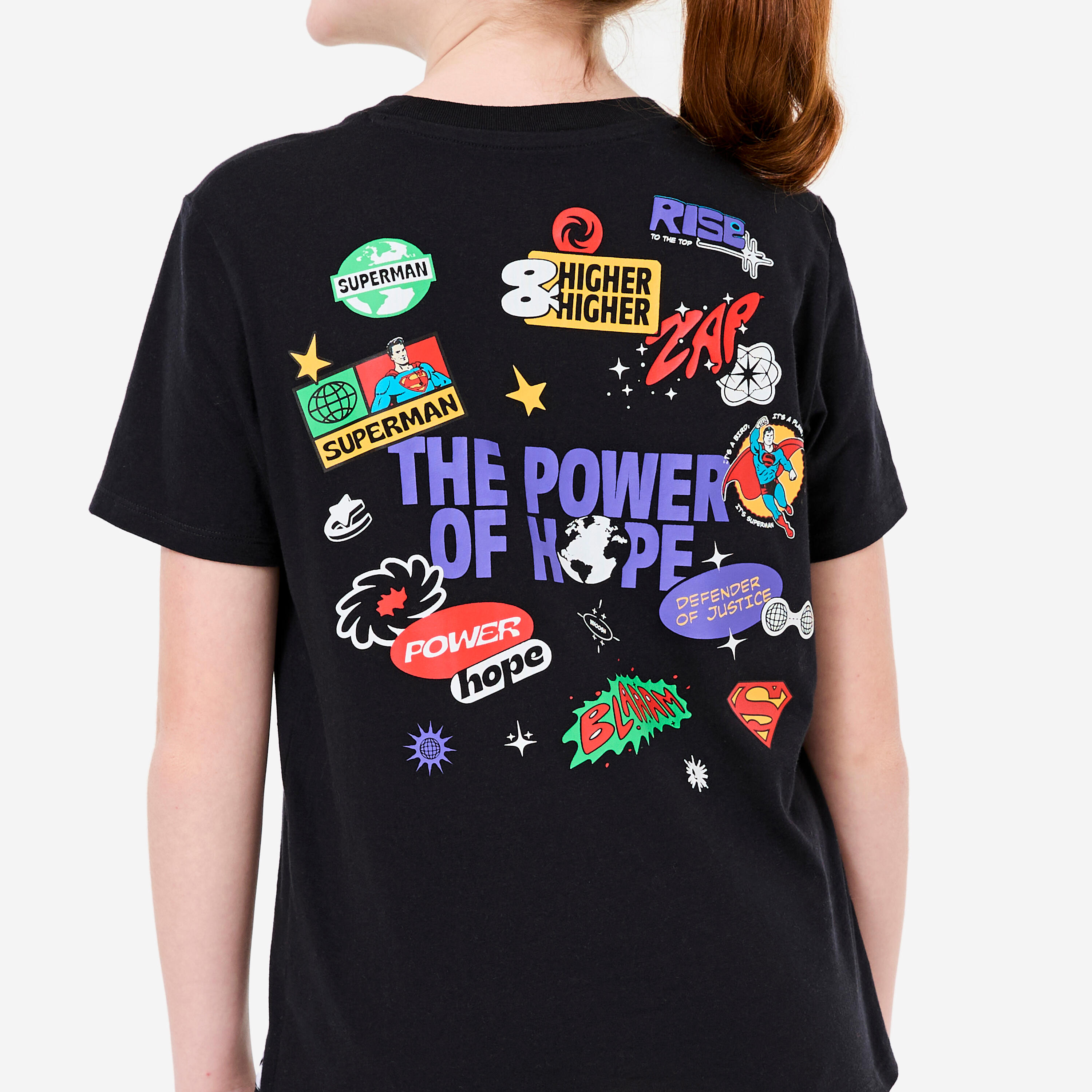 Superman コンプレッションTシャツ ブラック So Kids' T-Shirt