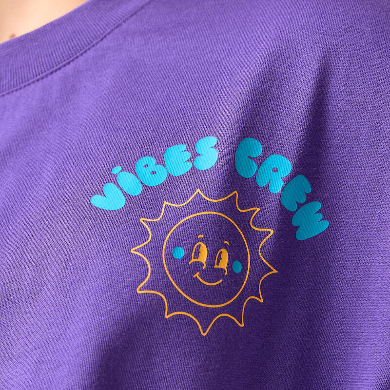 Tricou oversize sport Mov Fete