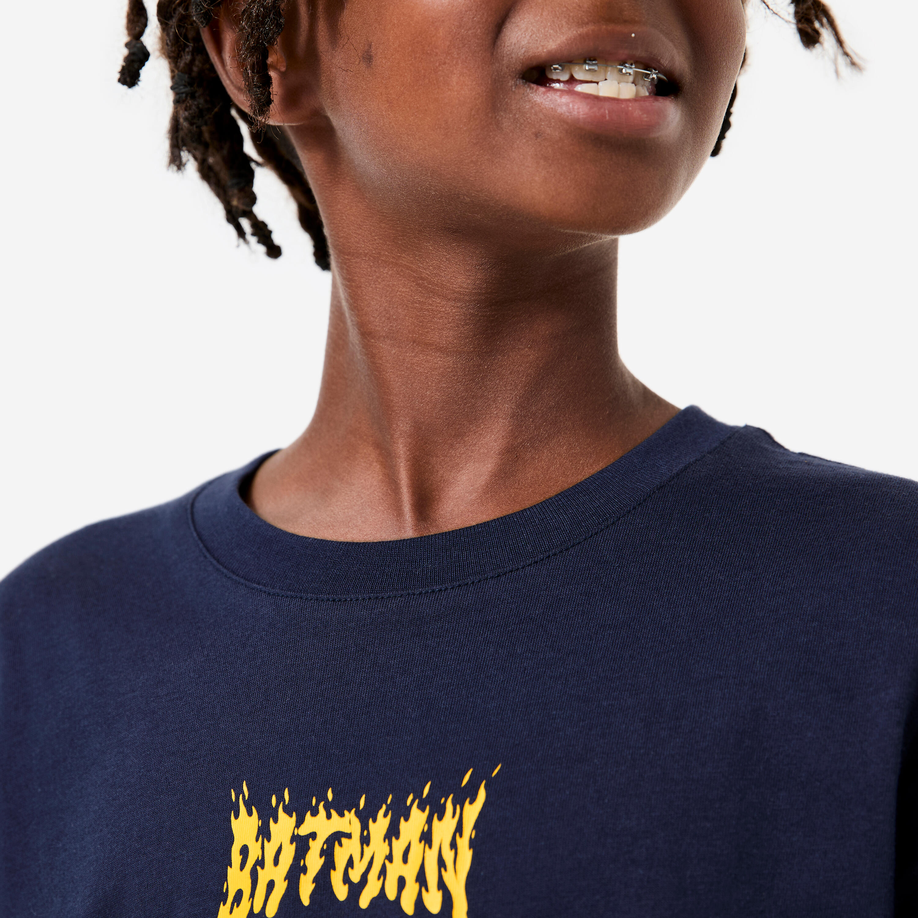 Kids' Batman T-Shirt - Dark Blue - DECATHLON
