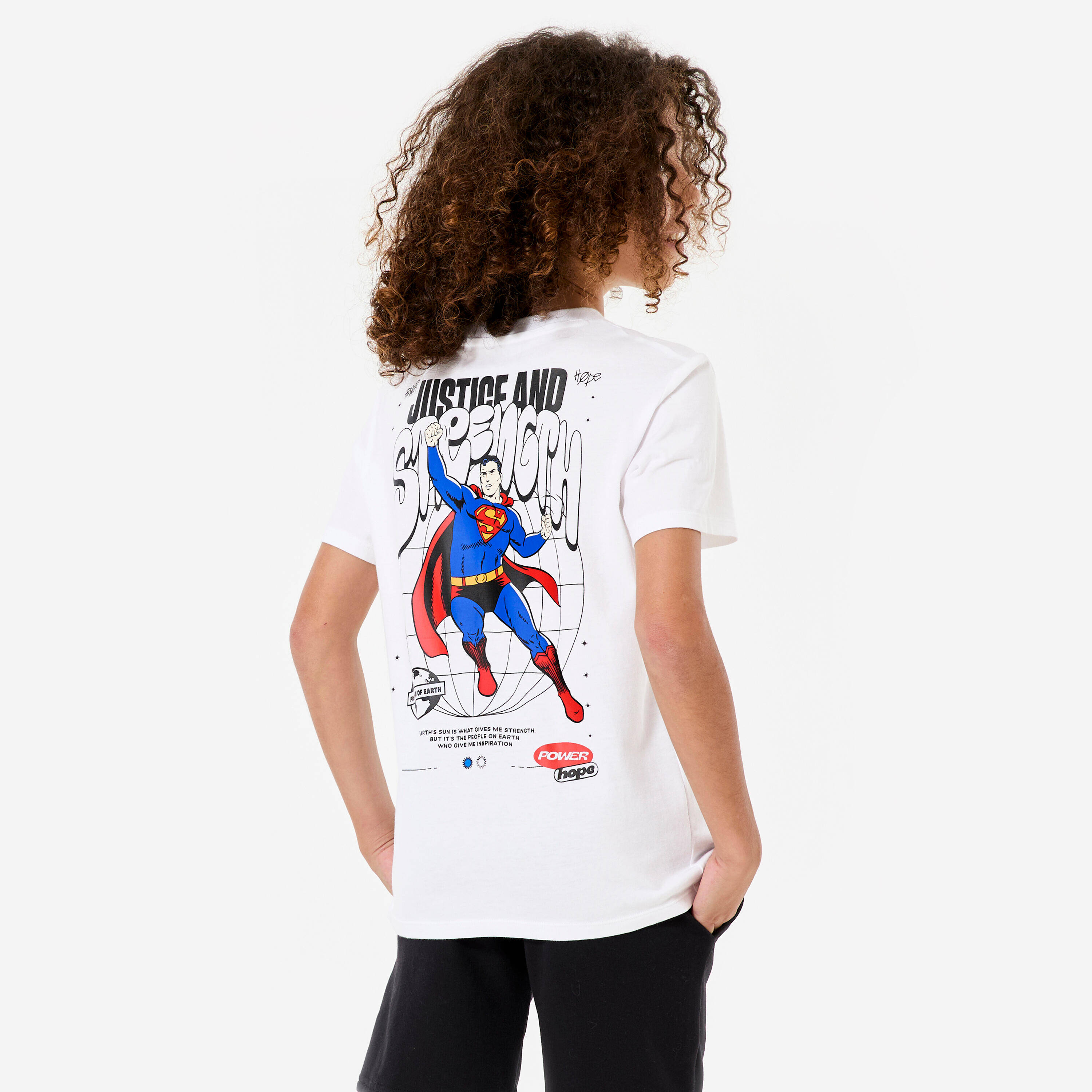 Kids' Superman T-Shirt - White -  4