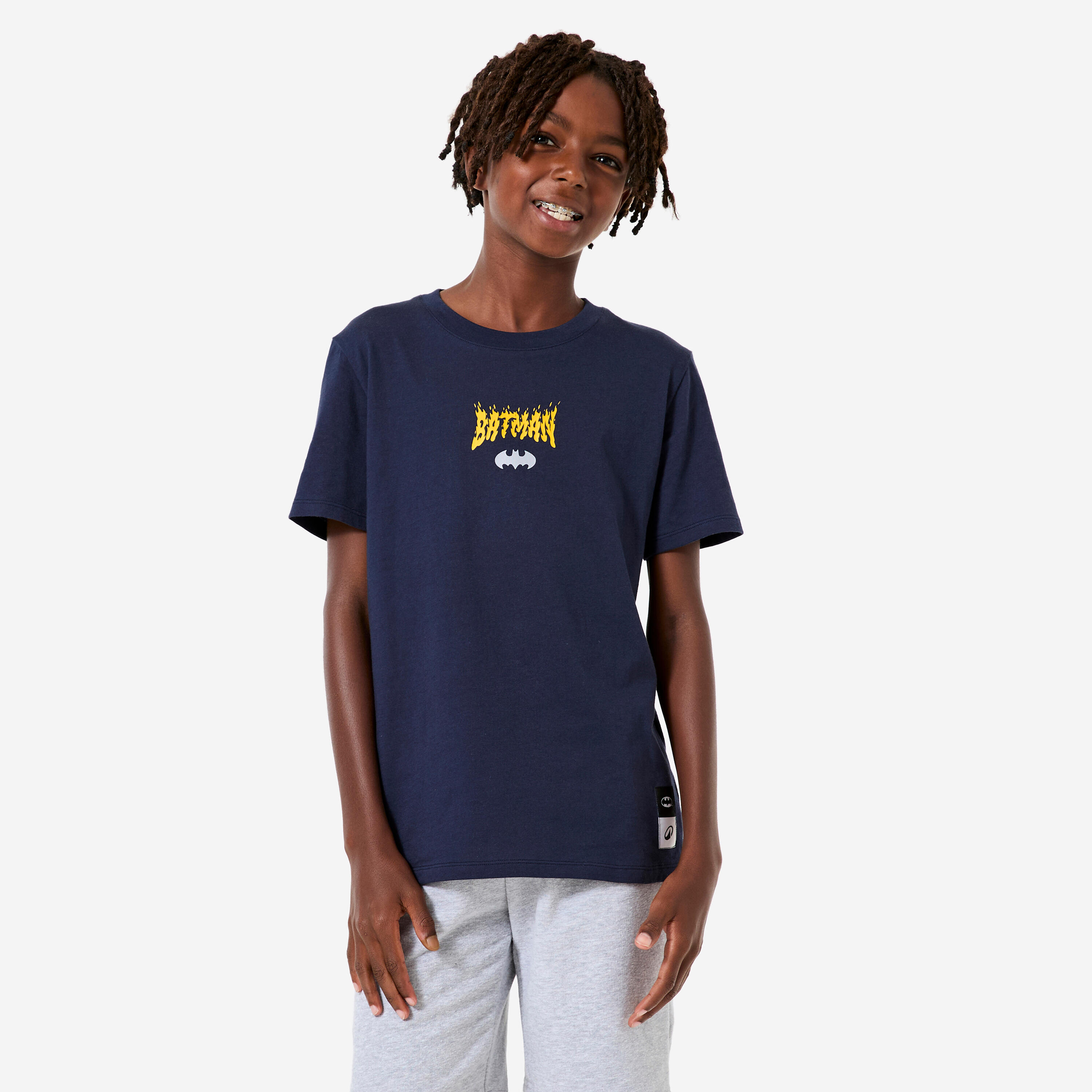 Kids' Batman T-Shirt - Dark Blue - DECATHLON
