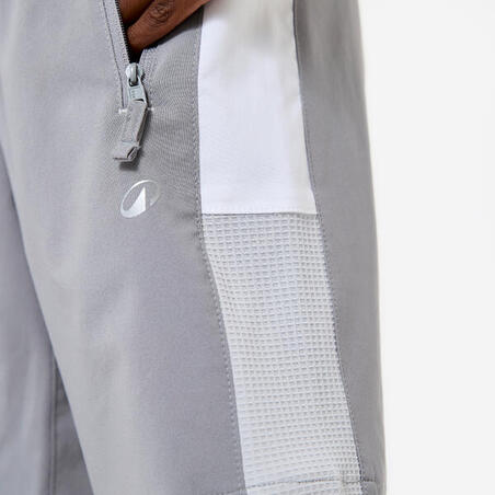 Шорти спортивні дитячі сірі/білі