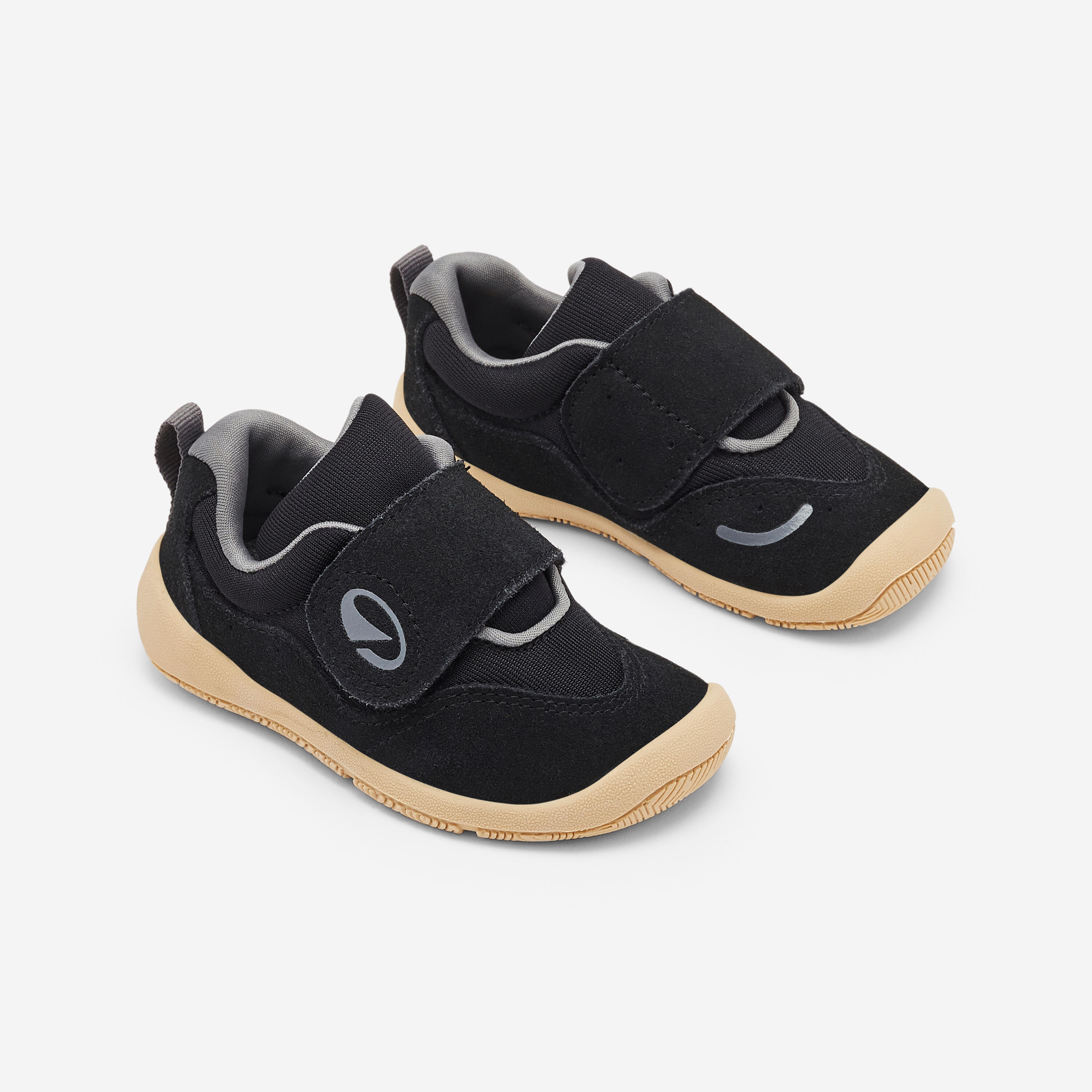 Chaussures Barefoot pour les bébés, noirs et beiges 2/5