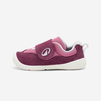 Scarpe primi passi bambino CRAWLER HYBRID barefoot con strap verdi dal 20 al 24