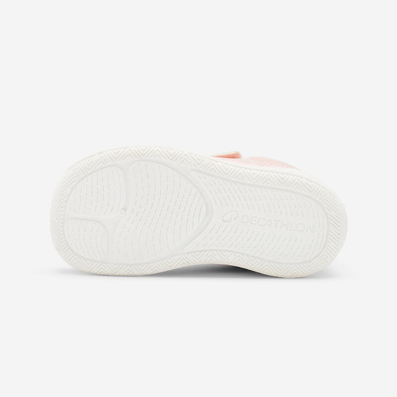 Încălțăminte Barefoot ușoară bebeluși, Crawler First roz