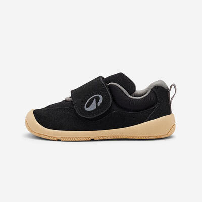 Scarpe primi passi bambino CRAWLER HYBRID barefoot con strap verdi dal 20 al 24