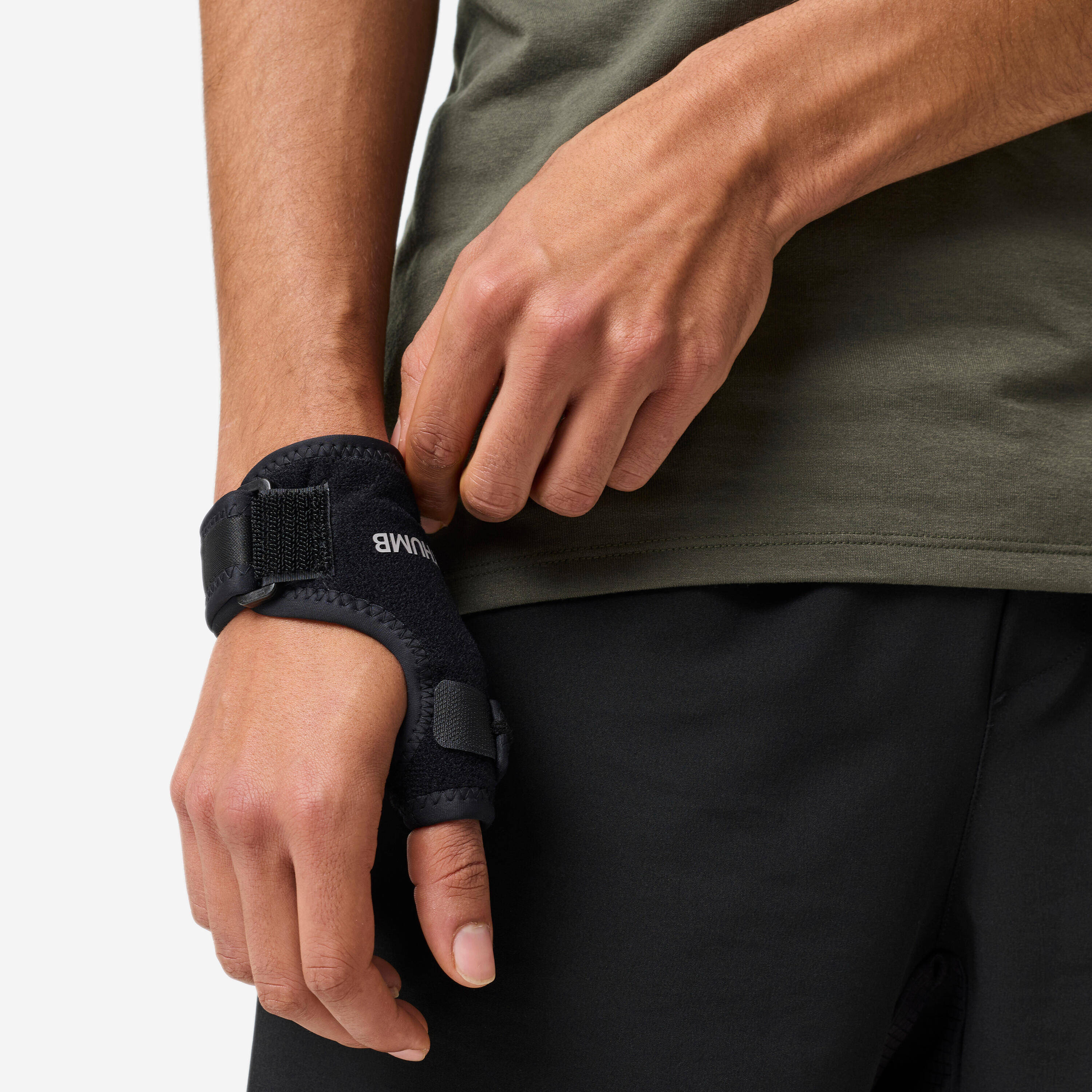 Left or right thumb Support Strap - Smoked Black -  4