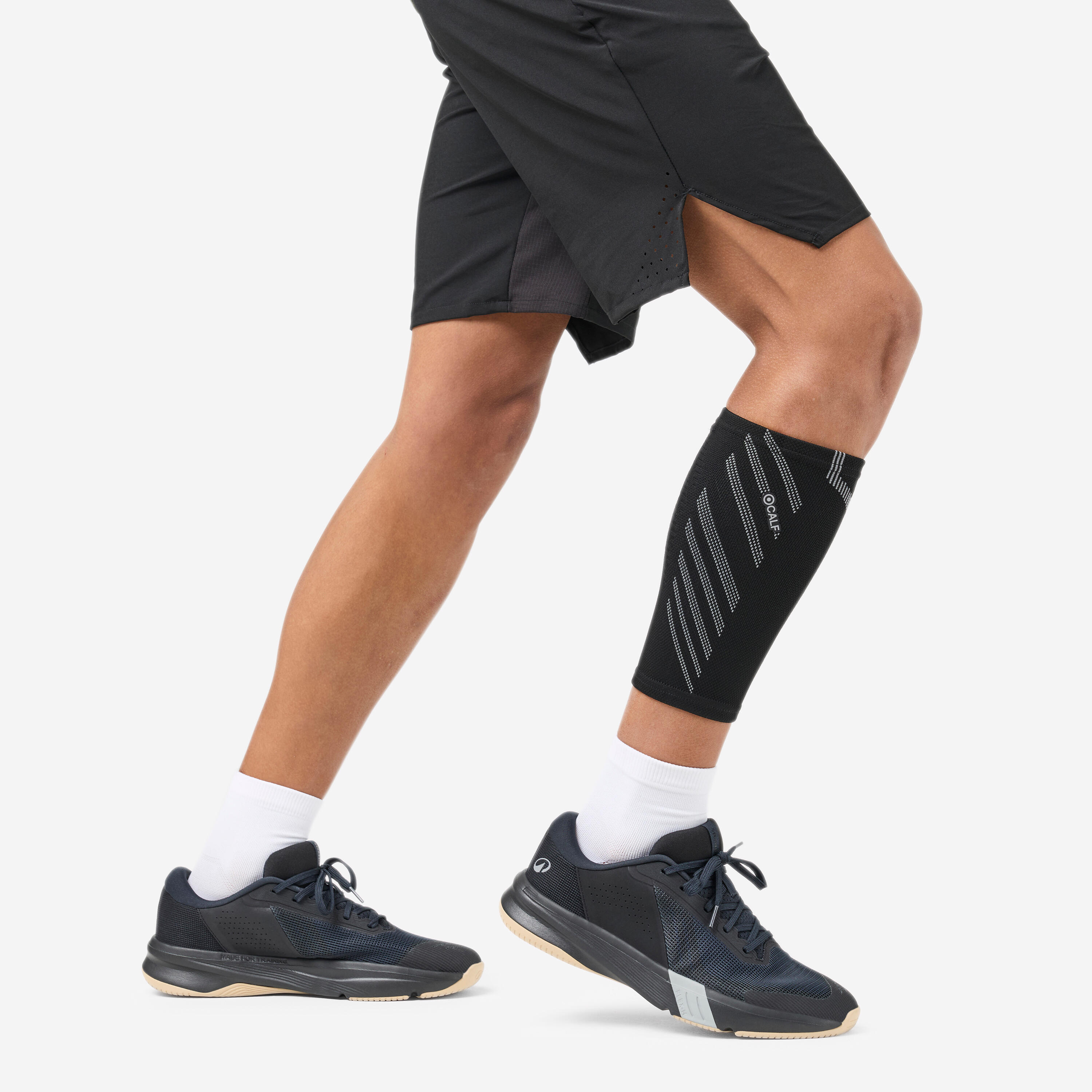 Unisex calf support - Smoked Black