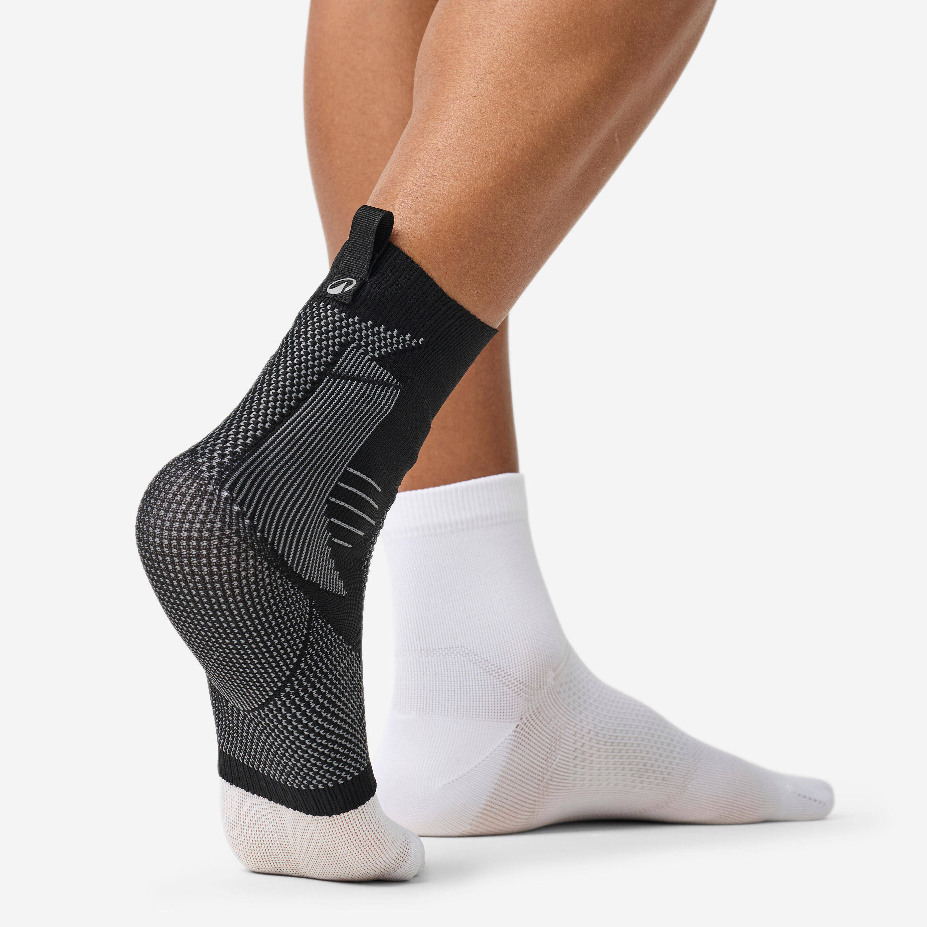 Level 1 right or left ankle support with foam pads - Smoked black -  4