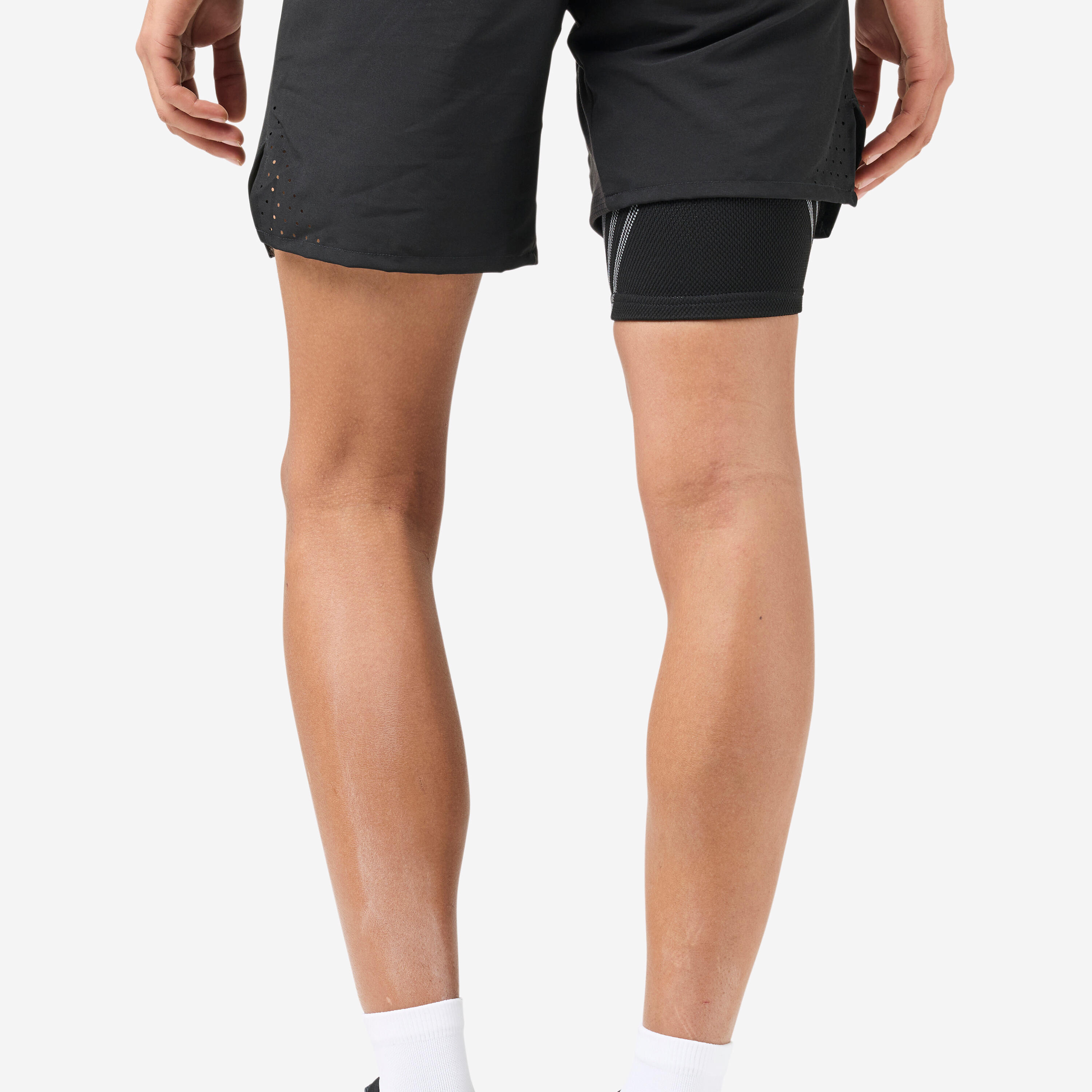 Right or left thigh Support - Smoked Black