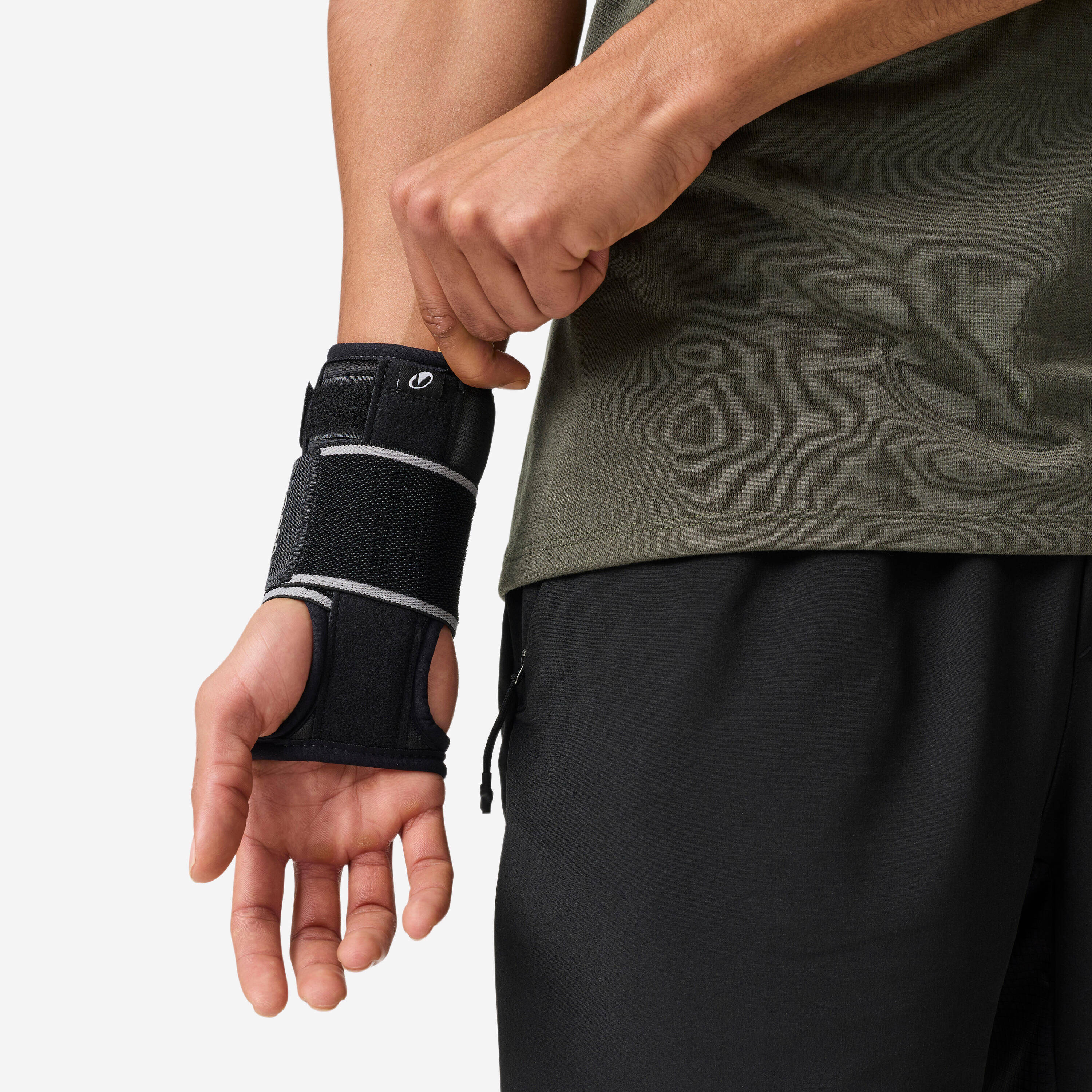 Unisex Wrist Support For Sports & Workouts High Compression - Smoked Black -  4