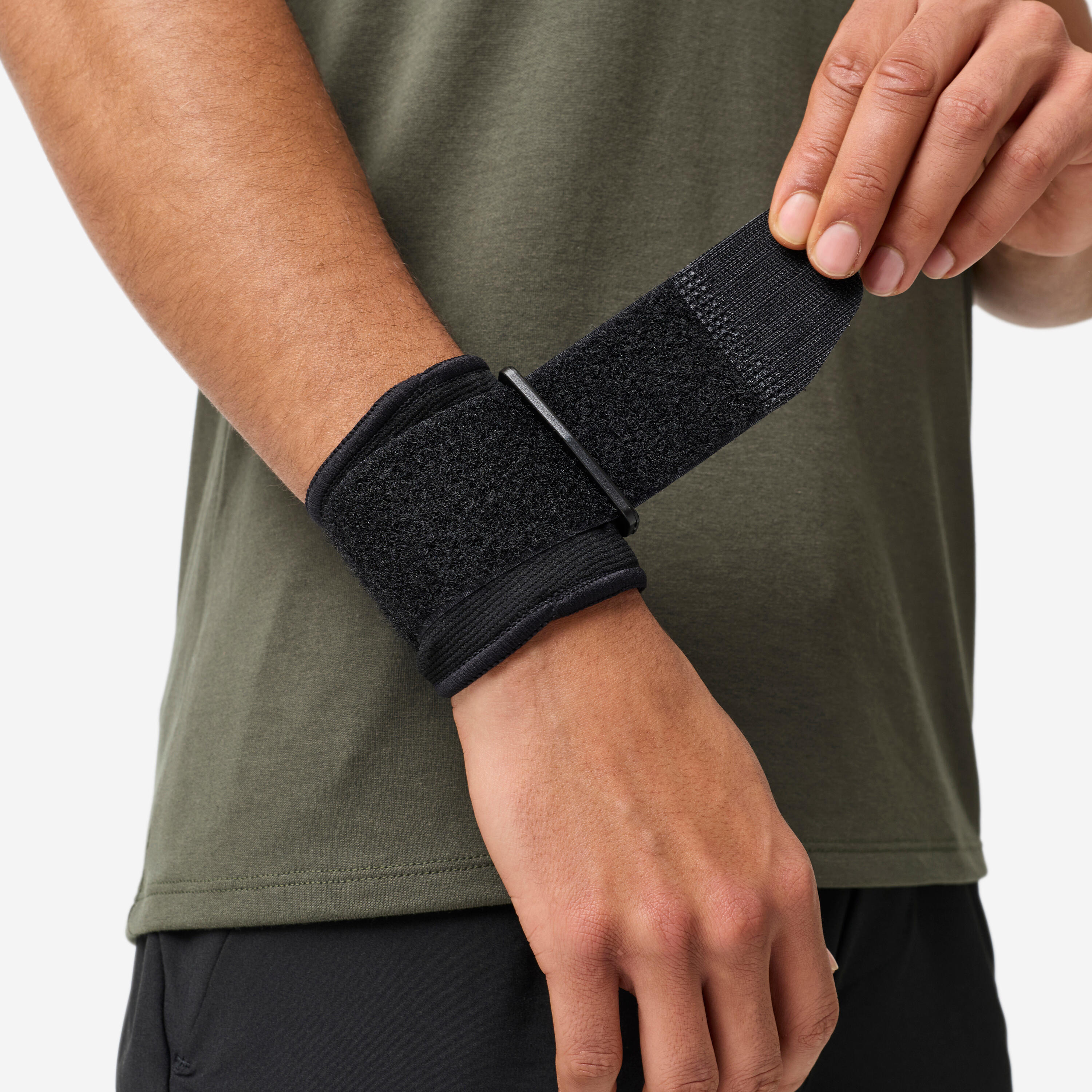 Right or Left Wrist Support Strap Level 4 - Smoked Black