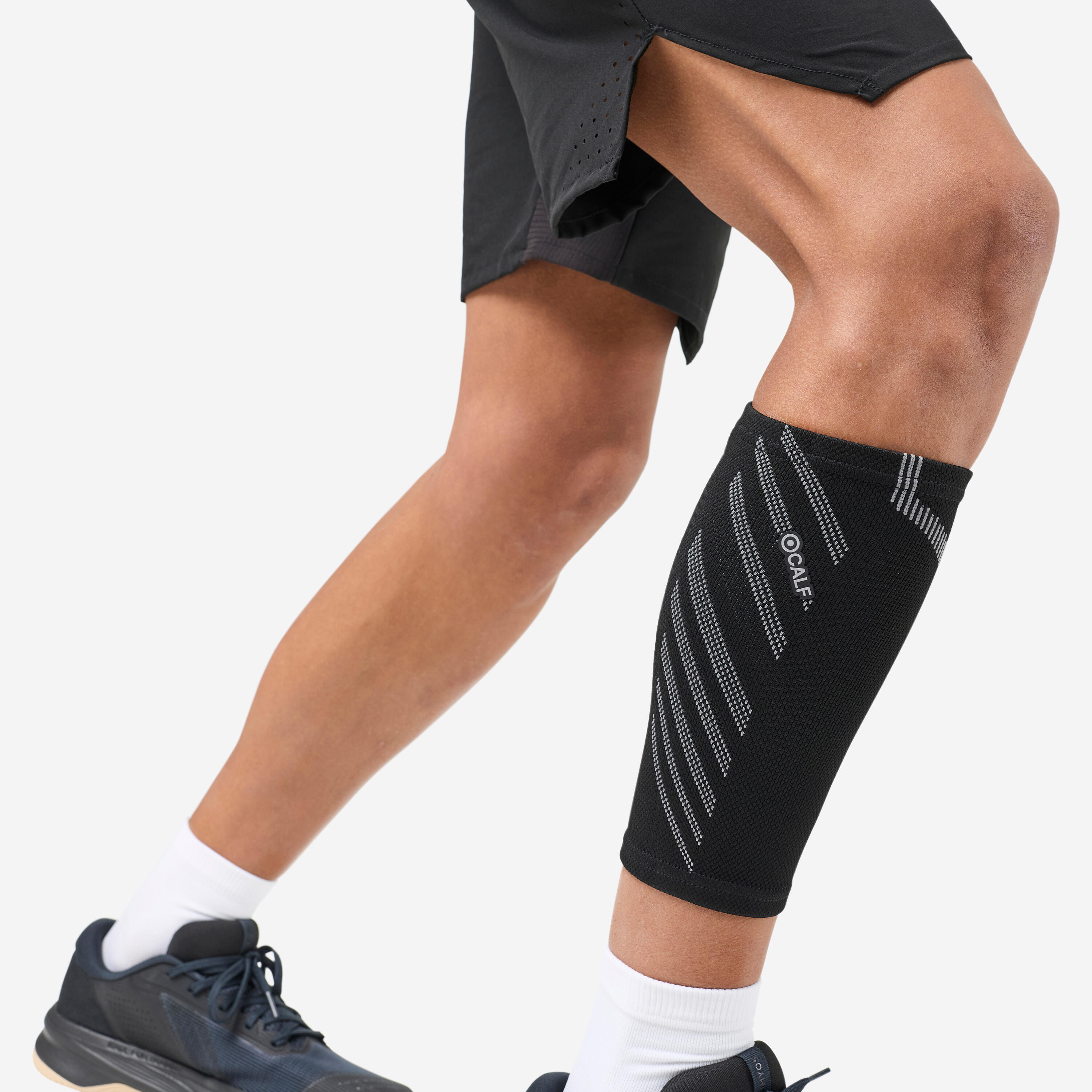 Unisex calf support - Smoked Black