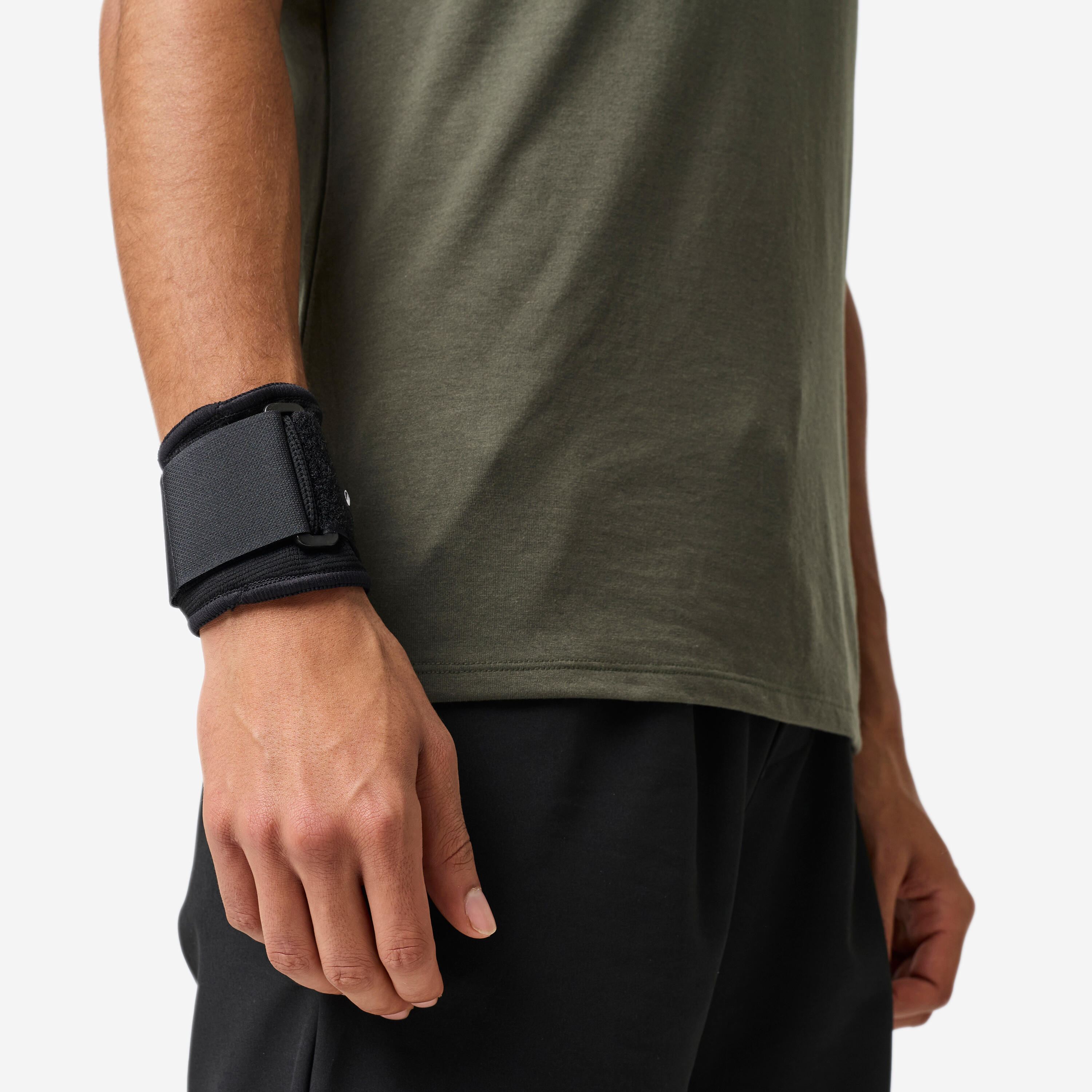 Right or Left Wrist Support Strap Level 4 - Smoked Black