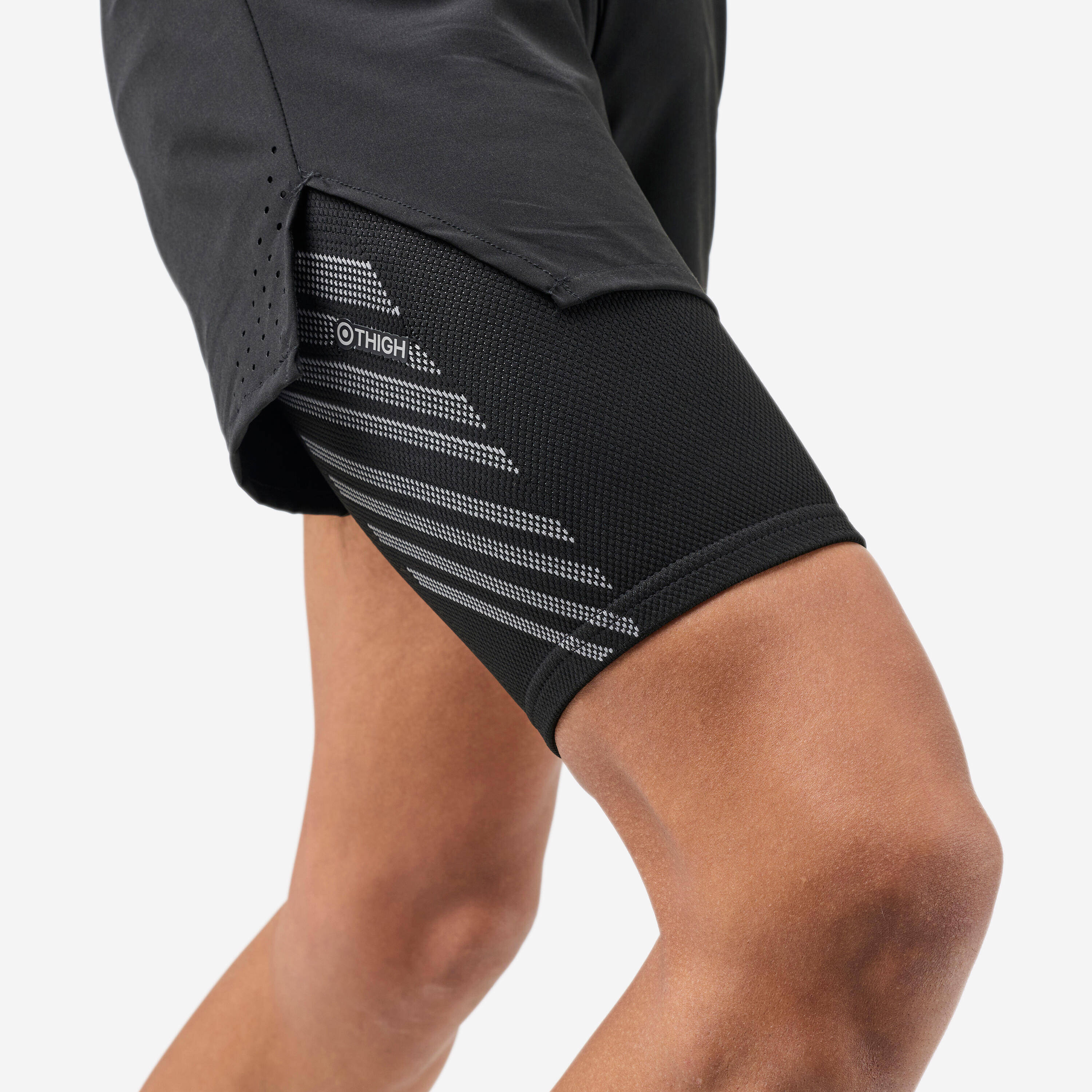 Right or left thigh Support - Smoked Black -  4