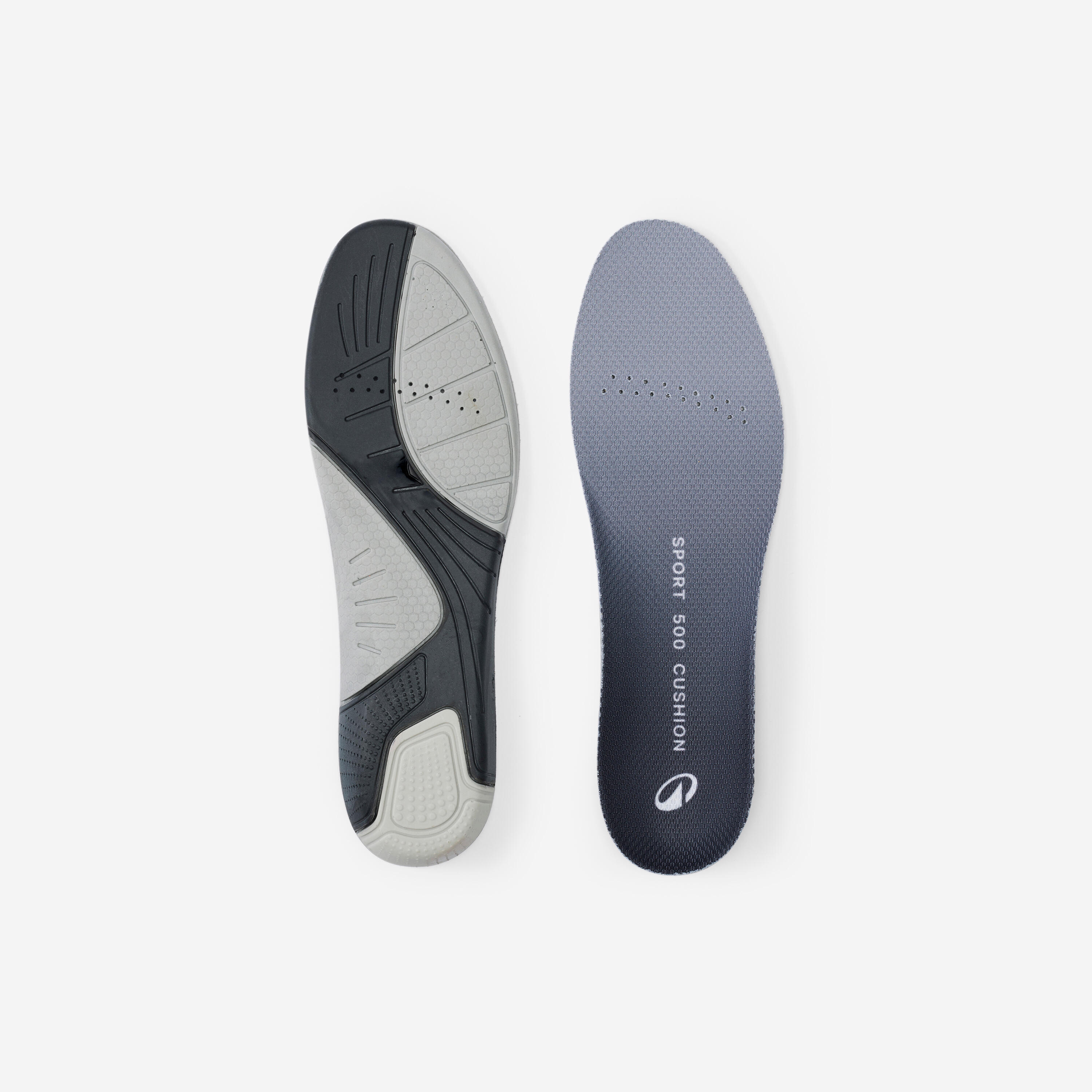 Pair of customisable double-cushion insoles, Sport 100