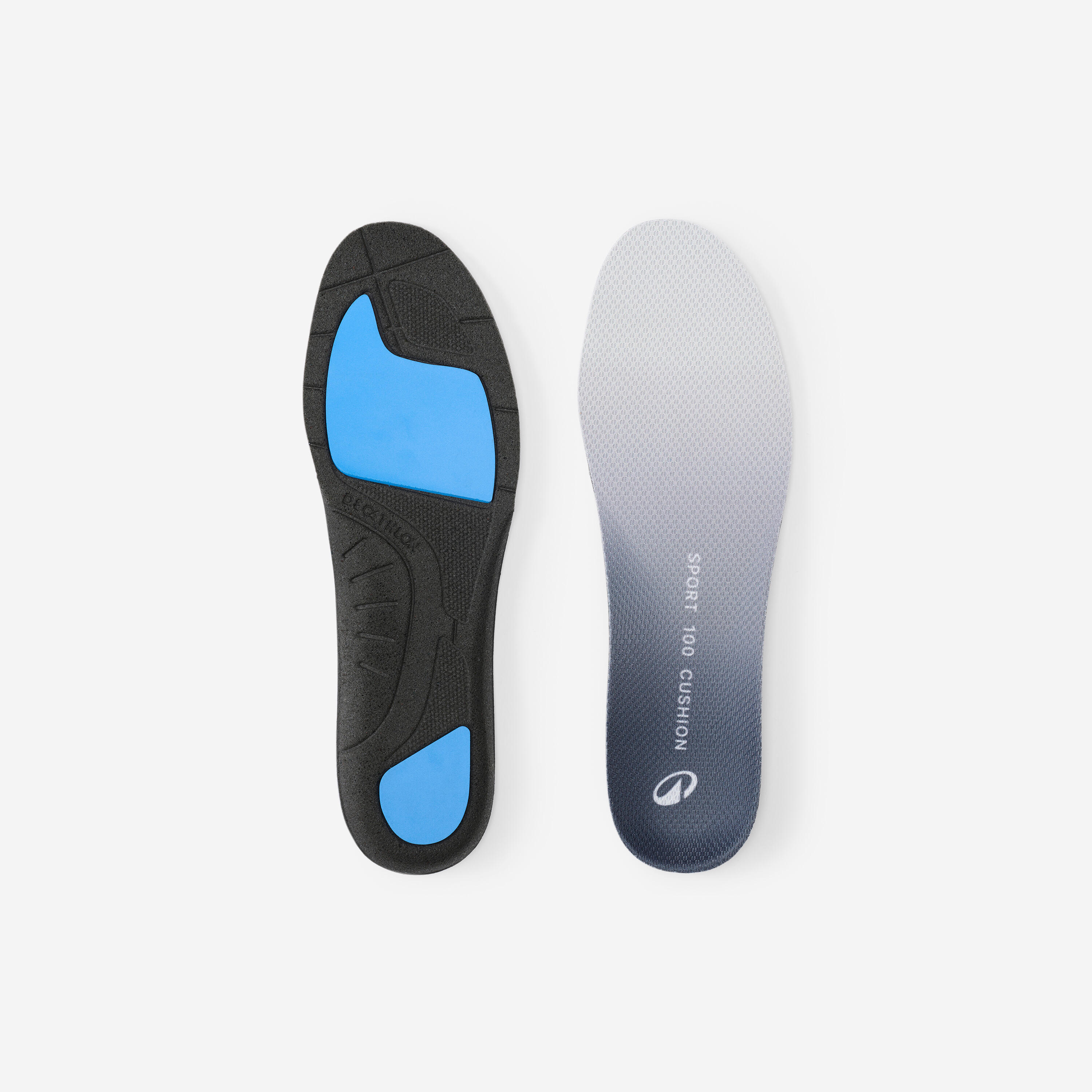 Pair of customisable double-cushion insoles, Sport 100