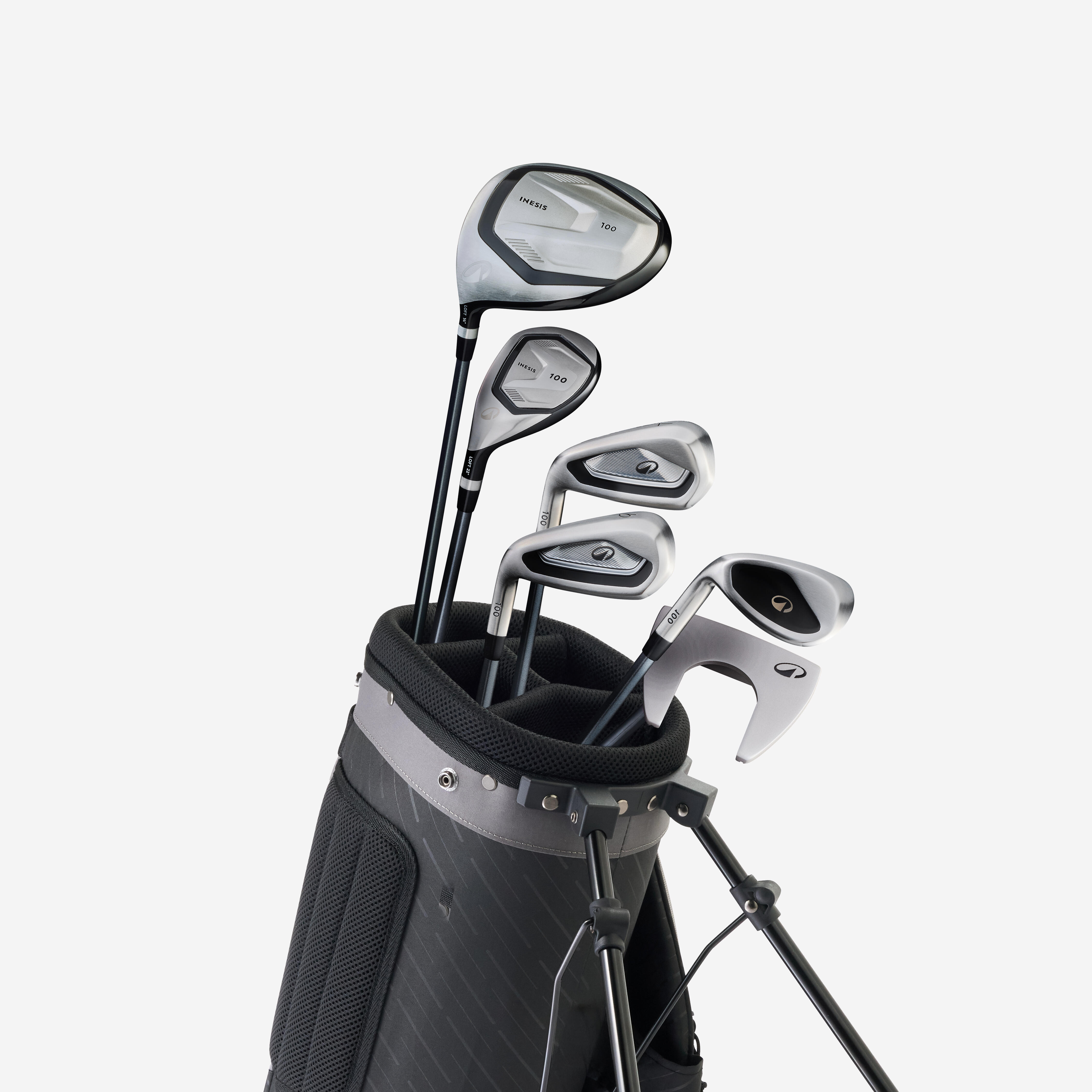 Half Set 6 Left-Handed Graphite Golf Clubs, Inesis 100 - INESIS