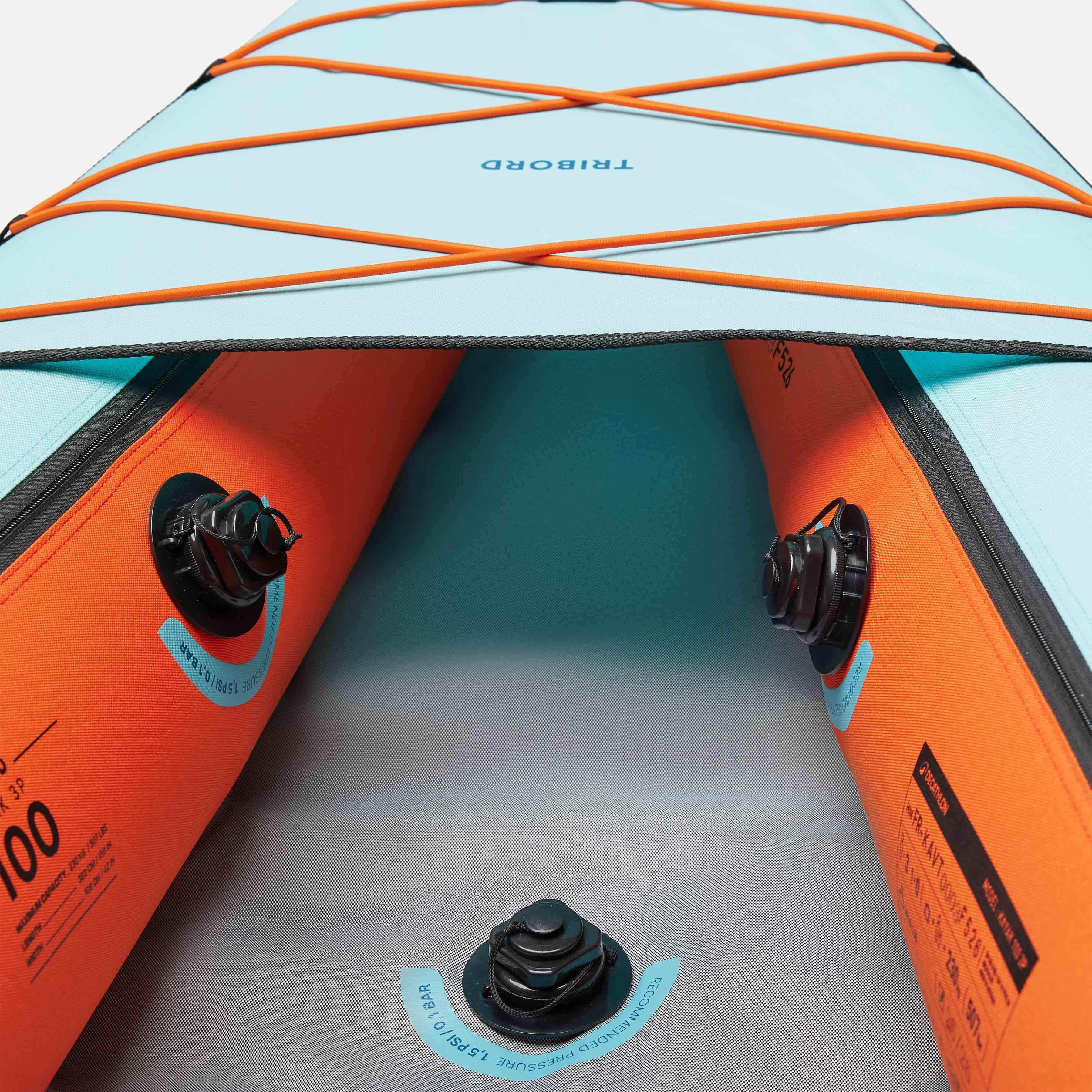 Ensemble de canoë-kayak 2-3 places, Tribord 100 - DECATHLON