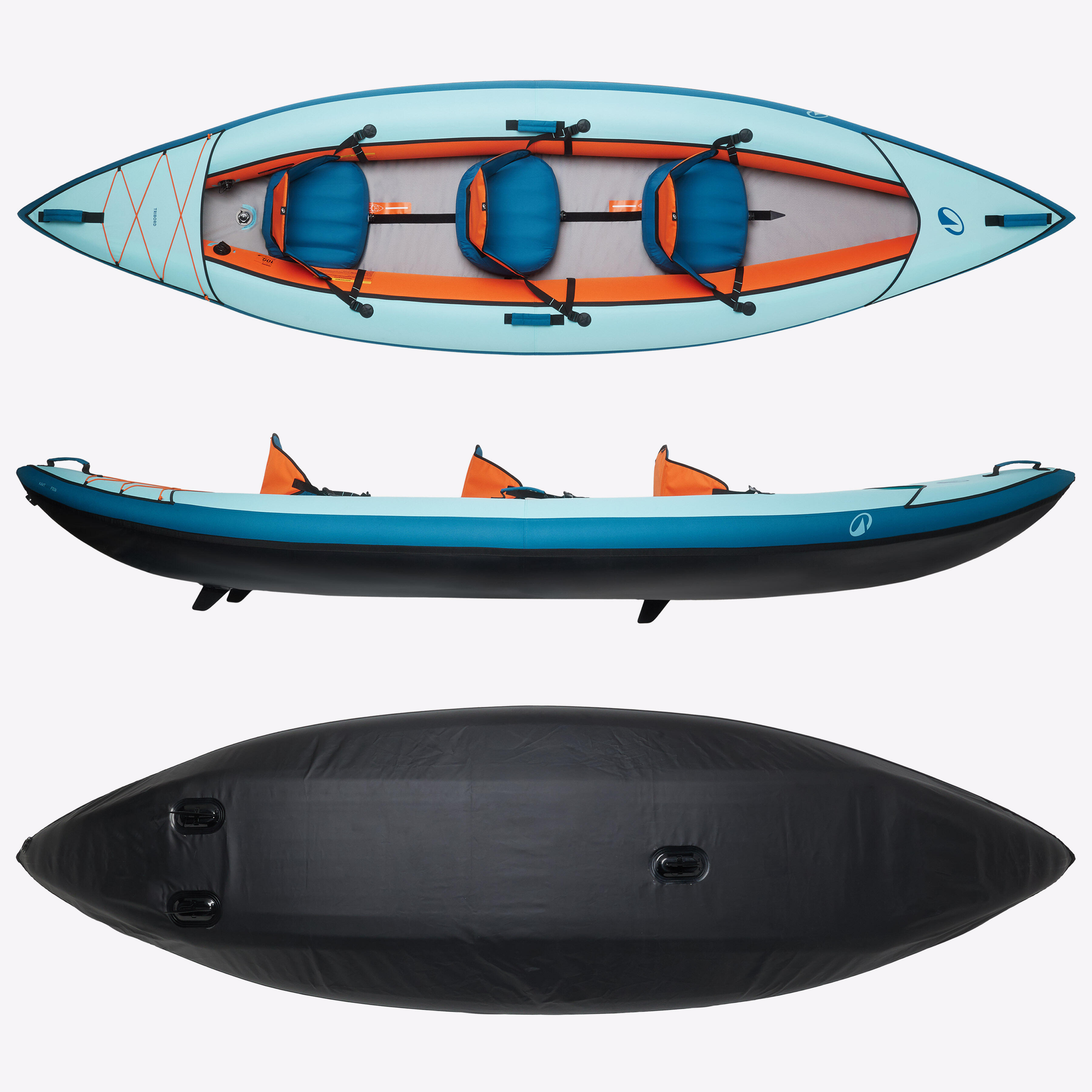 Set caiac-canoe Tribord 100 Essential 2/3 persoane