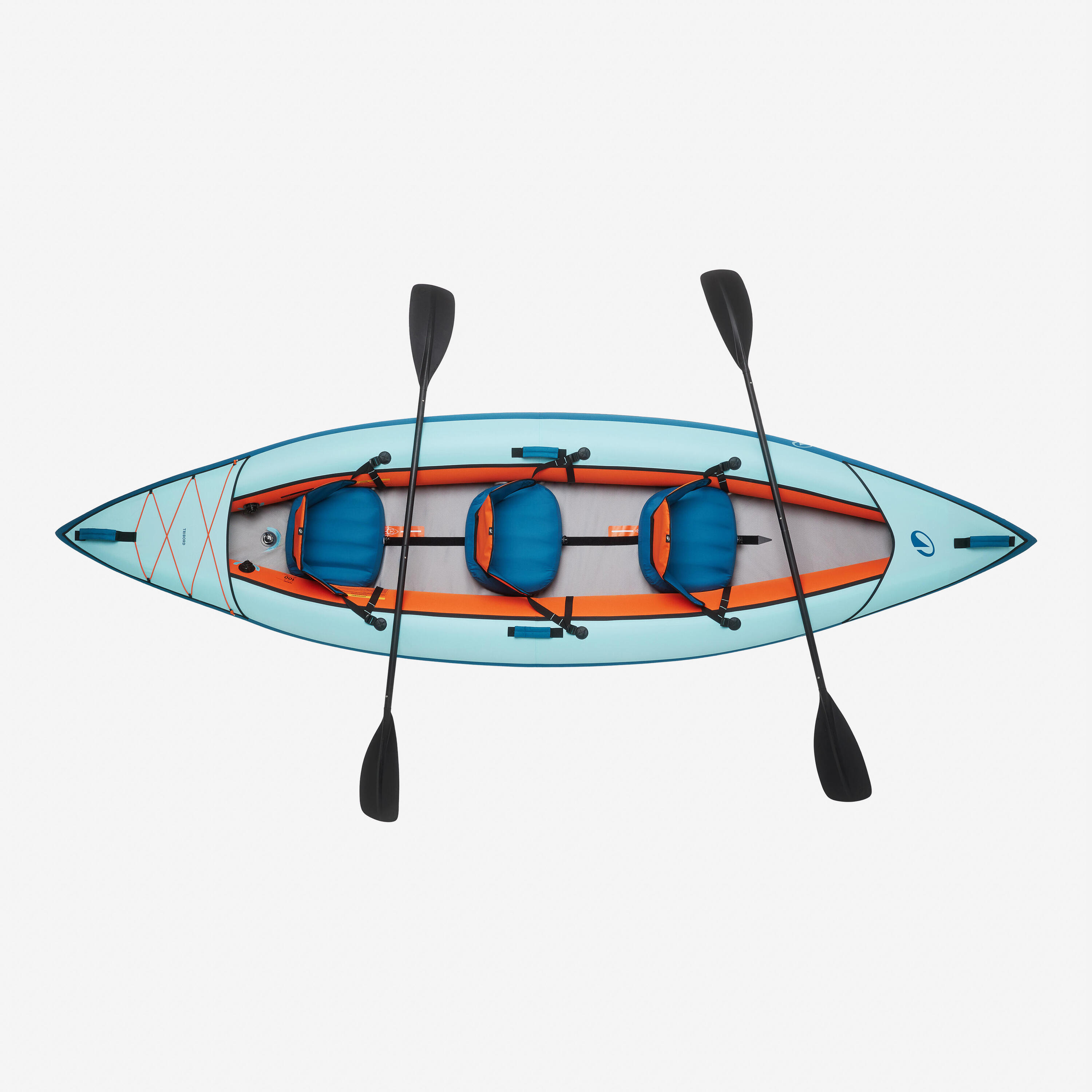 Ensemble de canoë-kayak 2-3 places, Tribord 100 4/16