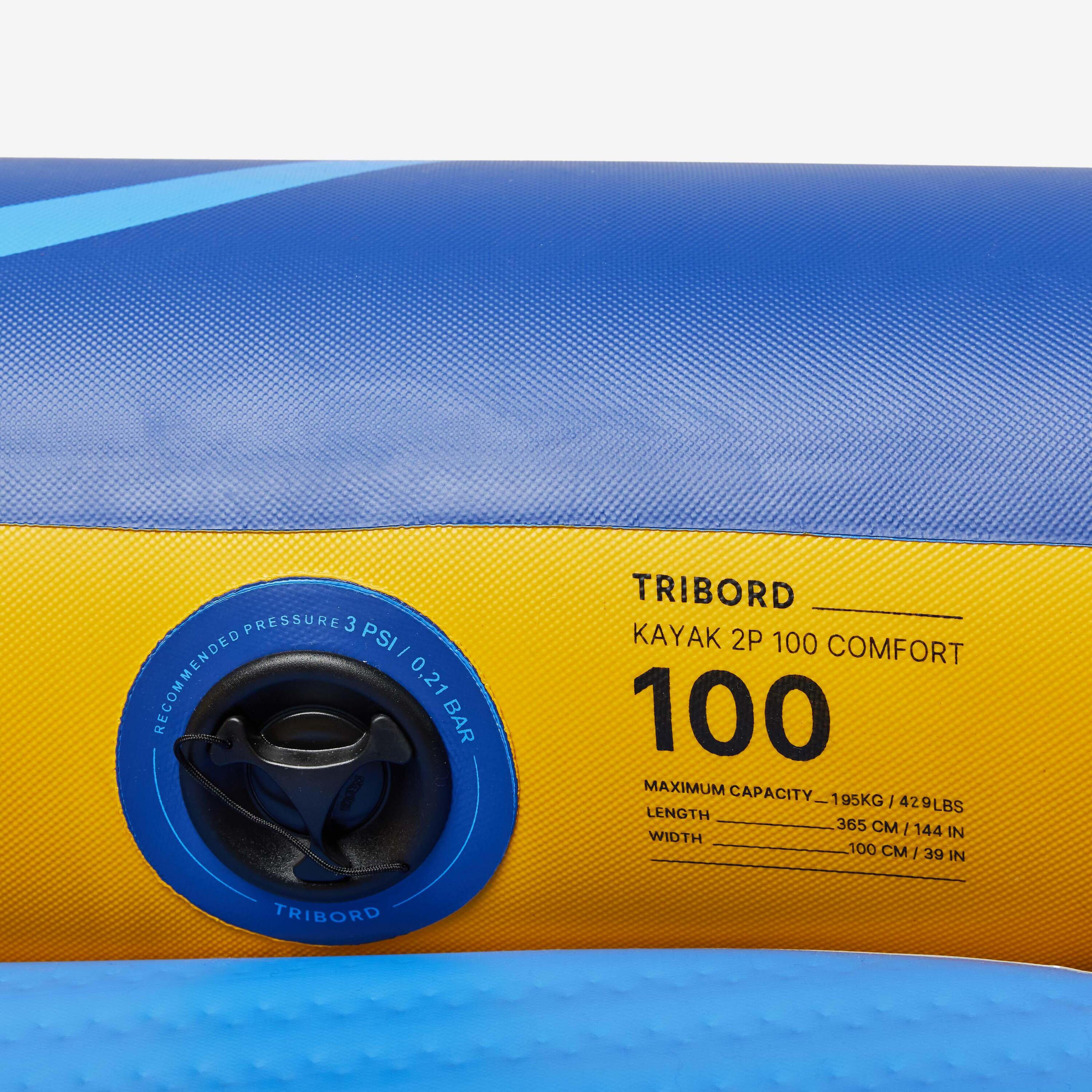 Kajak turystyczny pneumatyczny Decathlon 100 Comfort 1/2-osobowy 7/20