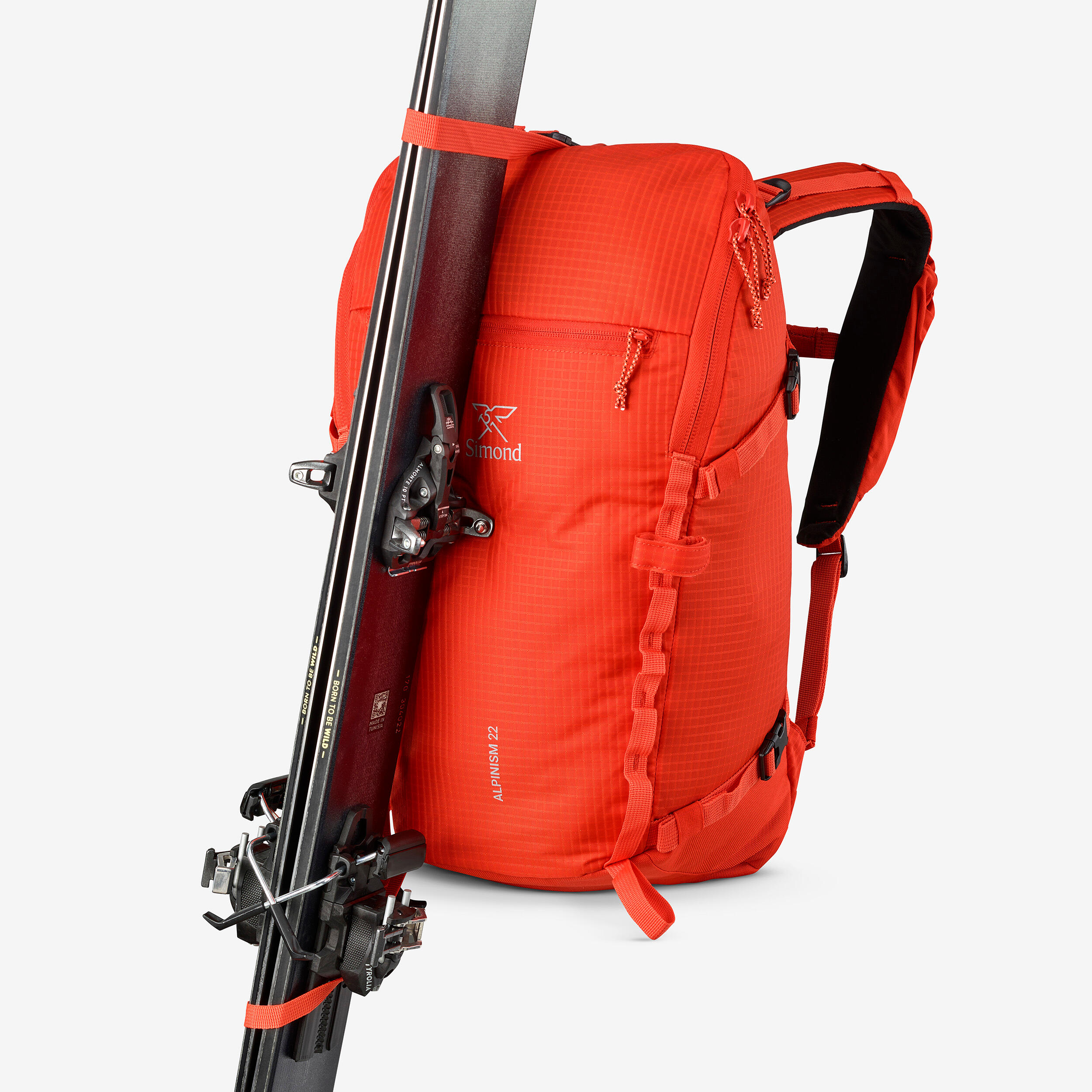 Vielseitiger und modularer Bergsteigerrucksack, Alpinism 22 rot 6/16