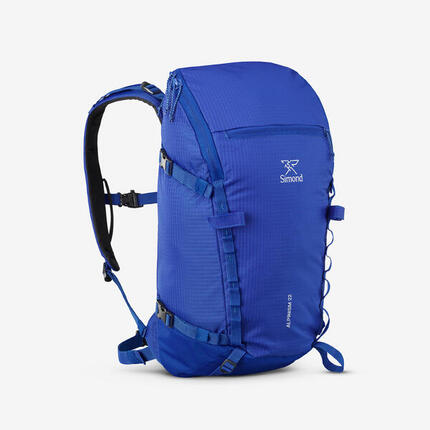Sac à dos d'alpinisme polyvalent et modulable, Alpinism 22 bleu